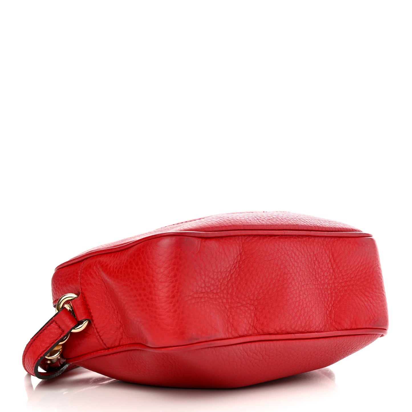 Pebbled Calfskin Small Soho Disco Bag Tabasco Red