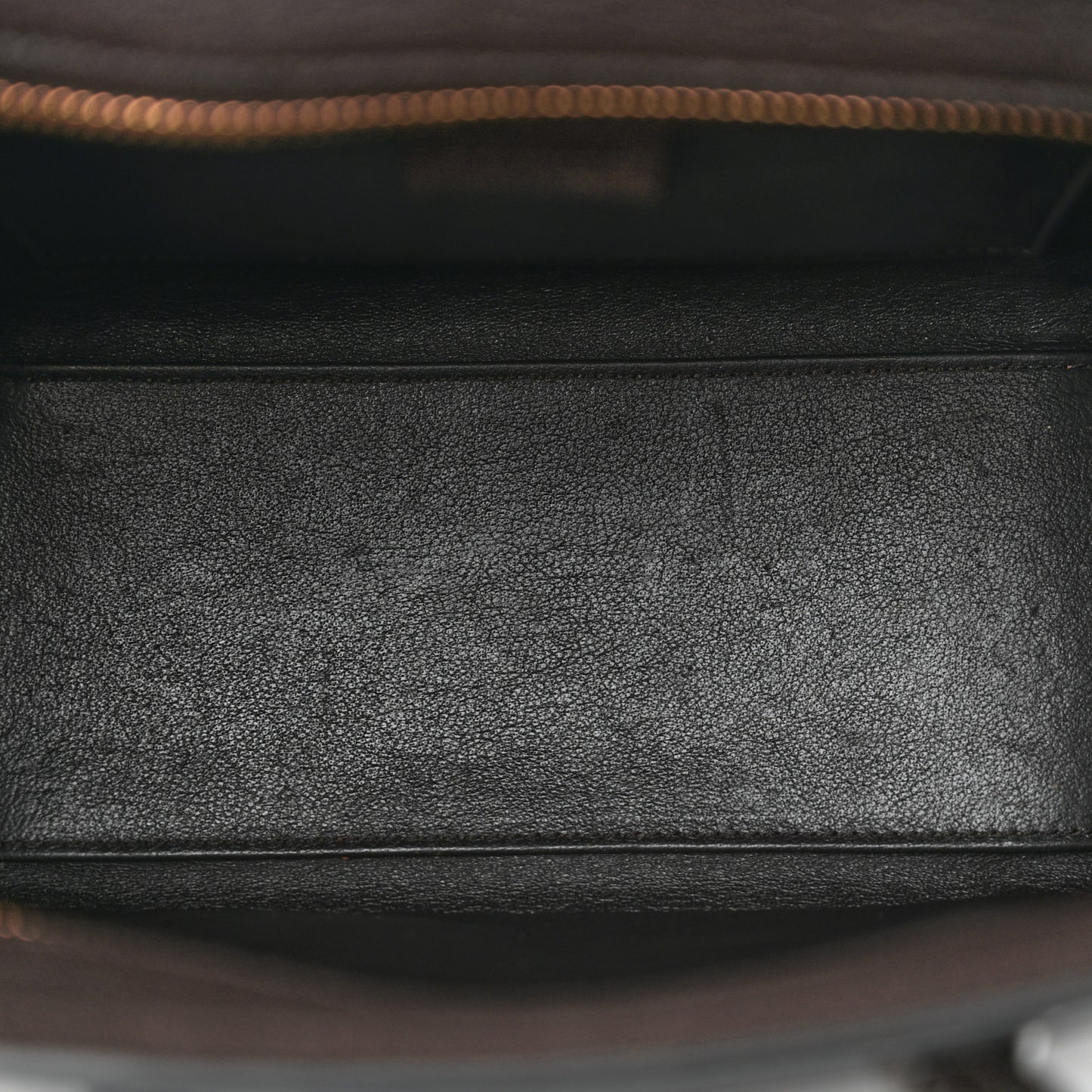 Drummed Calfskin Nano Luggage Brown