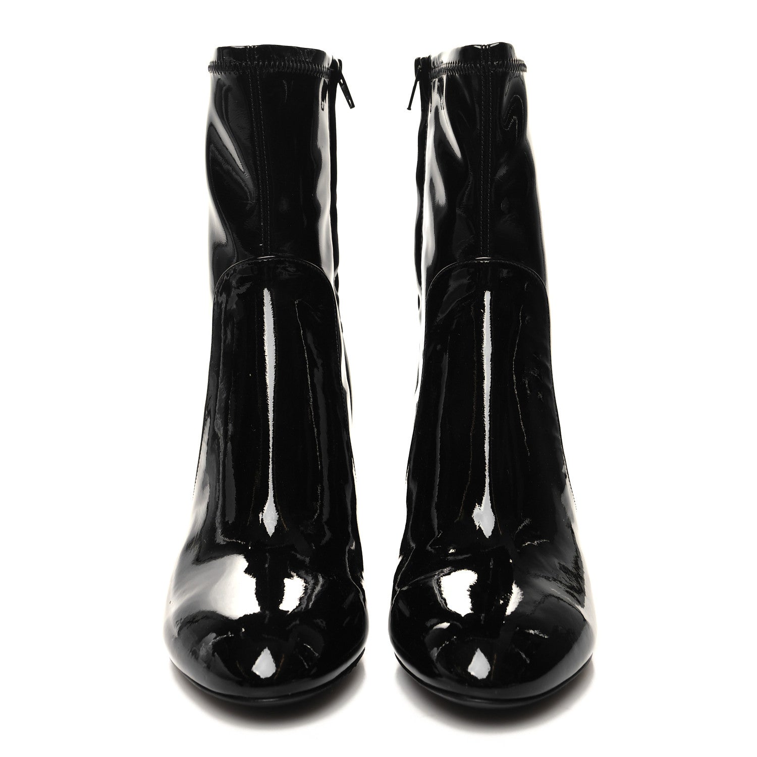 Louis Vuitton Patent Uniformes Silhouette Ankle Boots 36 Black 2 of 7