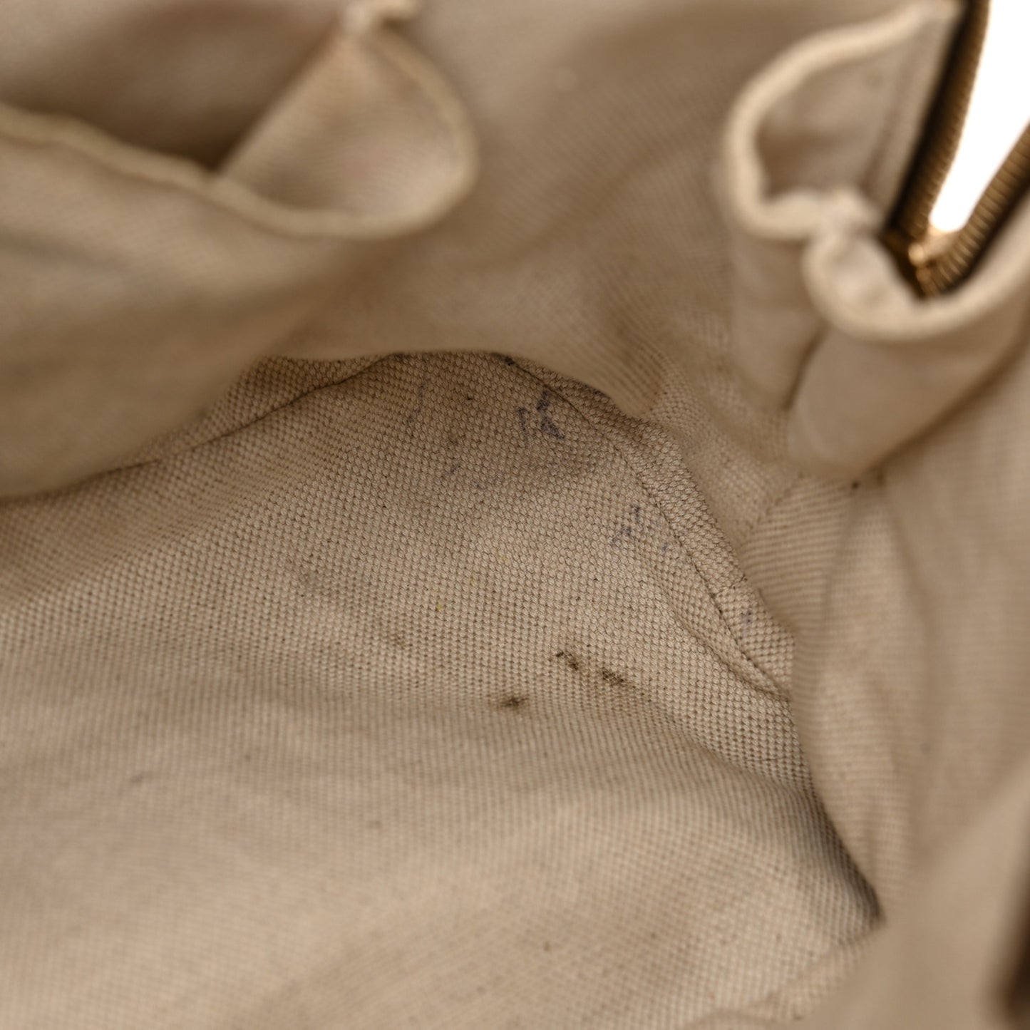 GG Supreme Monogram Margaux Calfskin Small Nice Top Handle Dome Bag Beige Ebony Acero