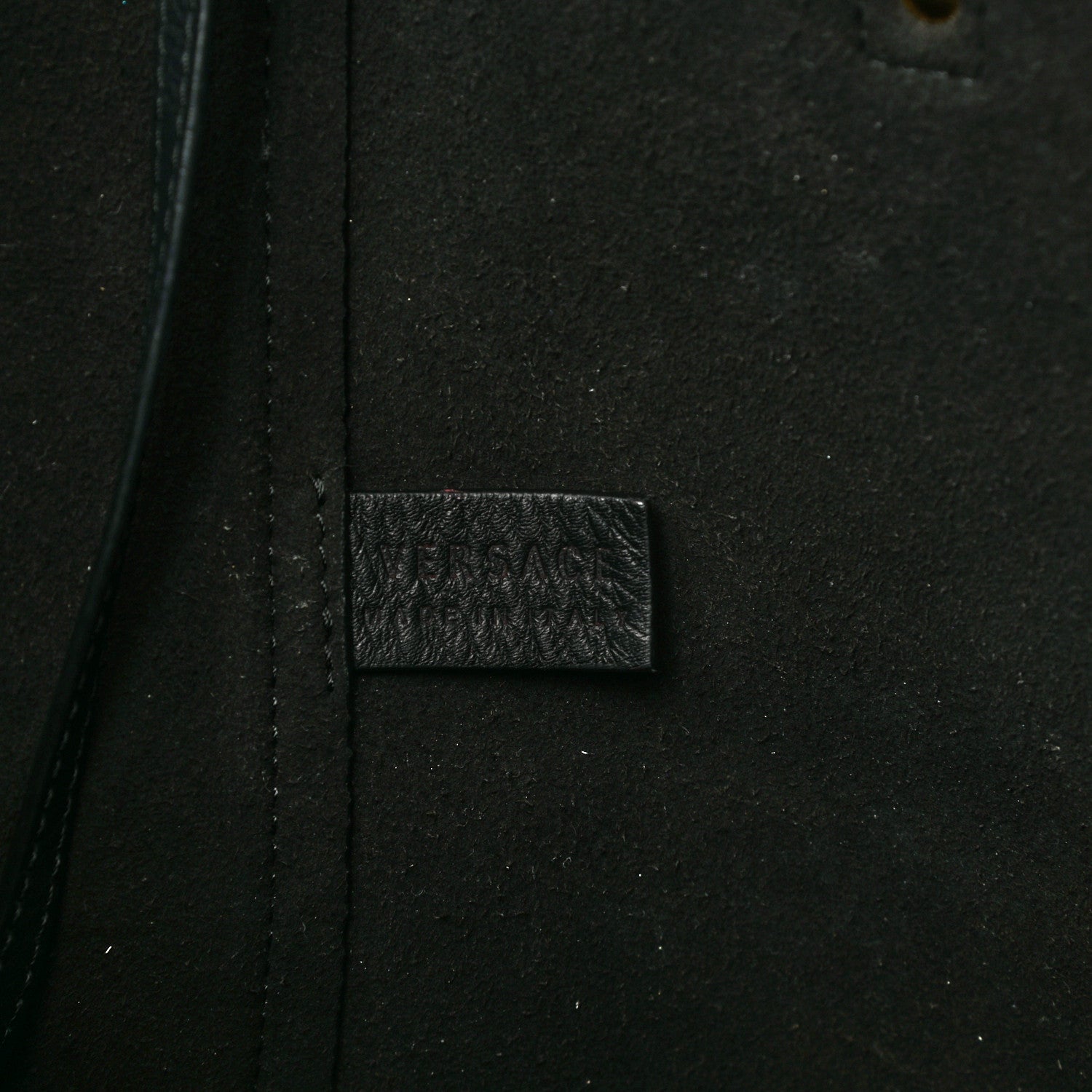 Versace Calfskin Palazzo Tote Black 6 of 13