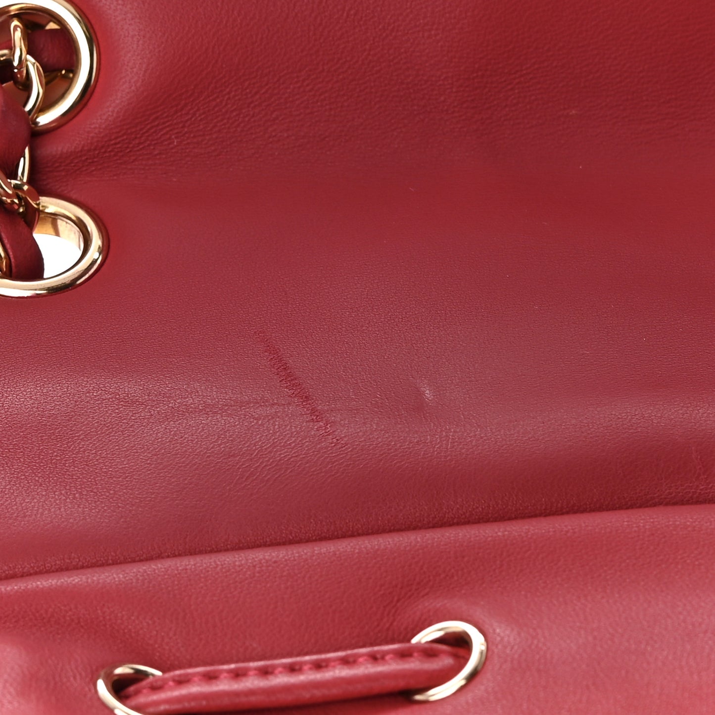 Lambskin Quilted Large Urban Spirit Backpack Red