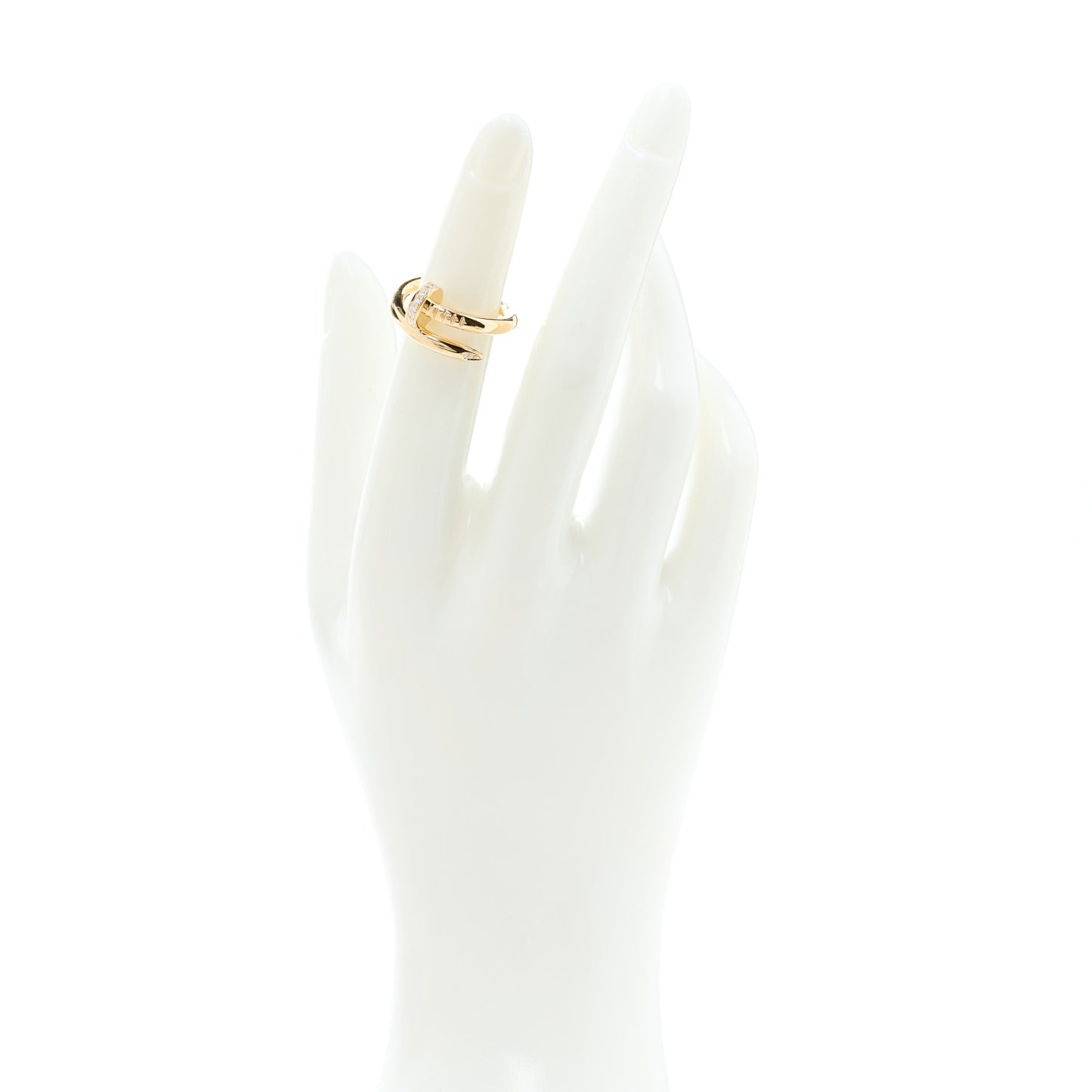 18K Yellow Gold Diamond Juste Un Clou Ring 49 4.75