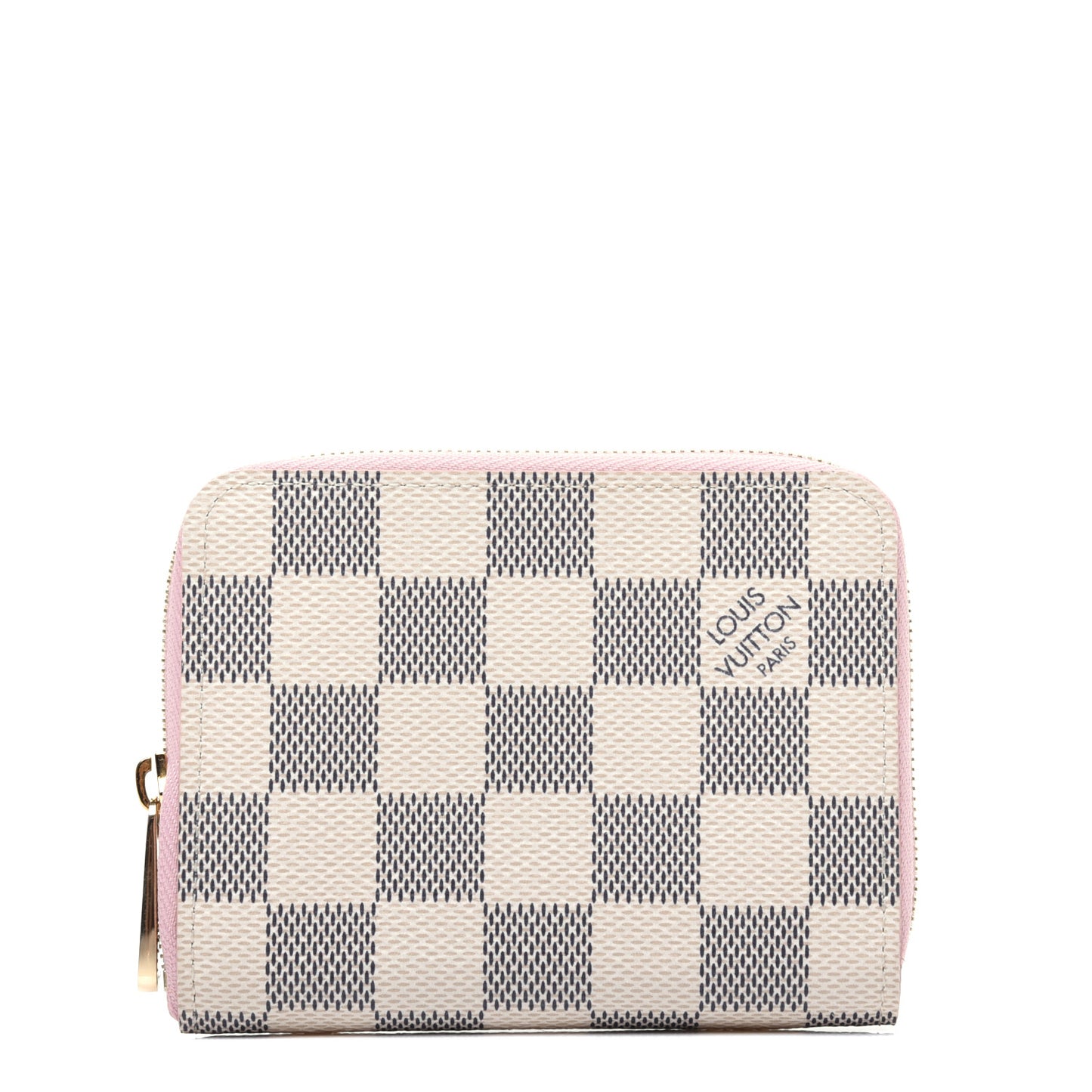Damier Azur Zippy Coin Purse Rose Ballerine