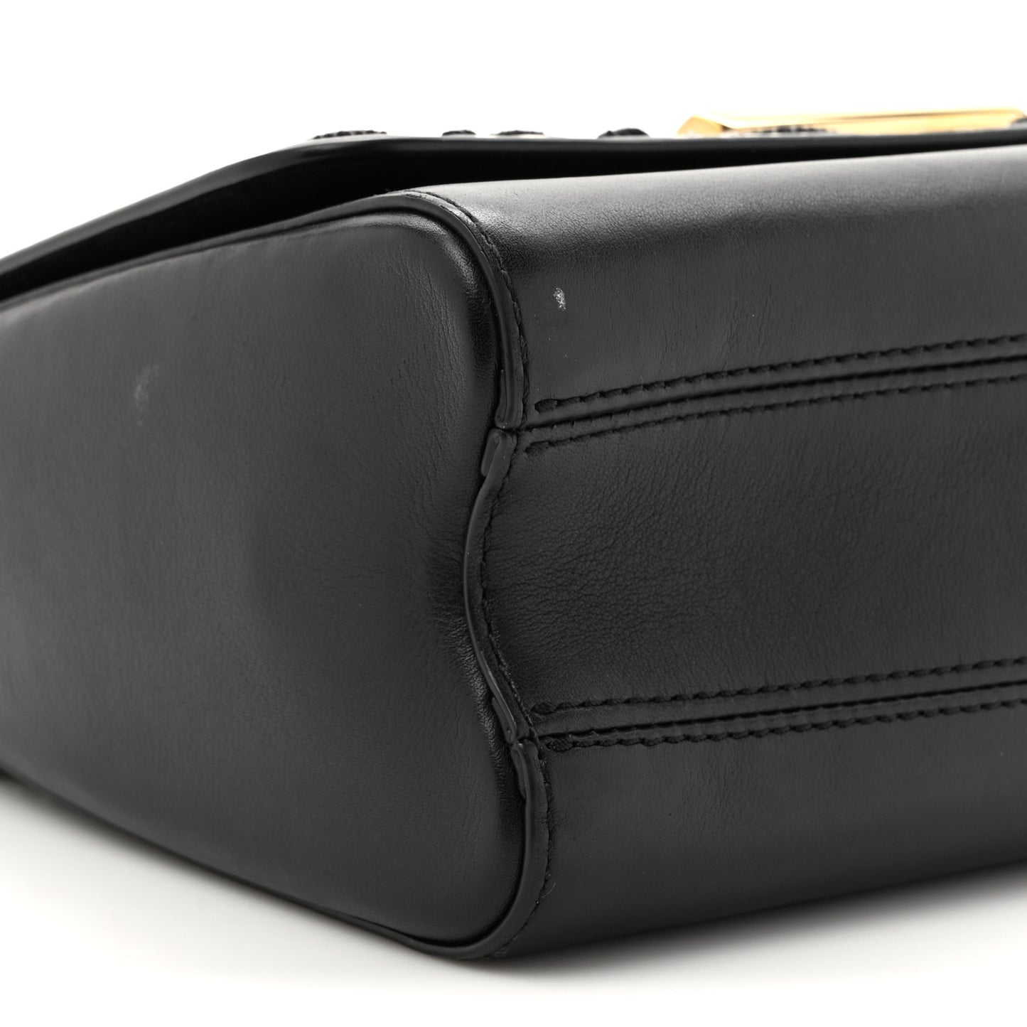 Calfskin Since 1854 Embroidered Twist MM Black