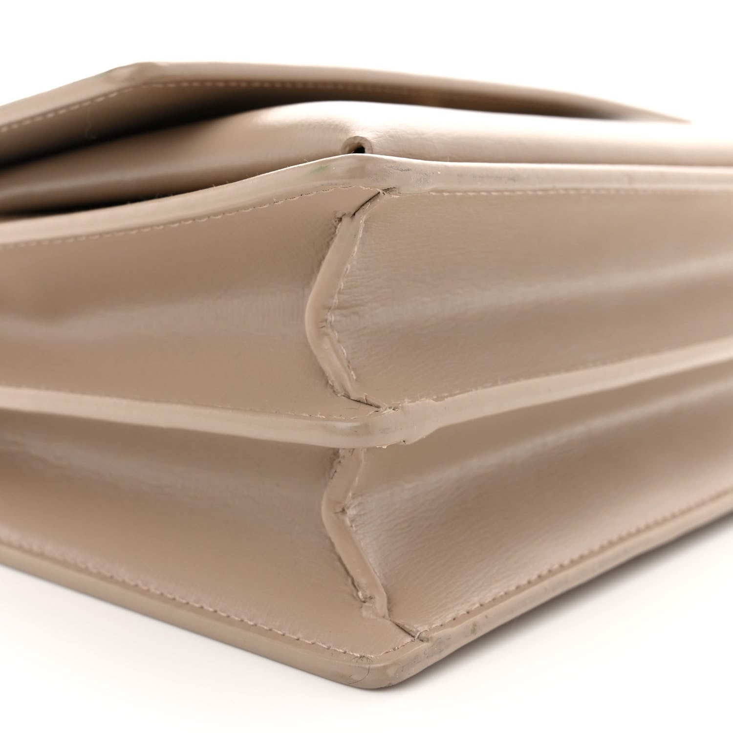 Saint Laurent Calfskin Medium Monogram Sunset Dark Beige 9 of 12