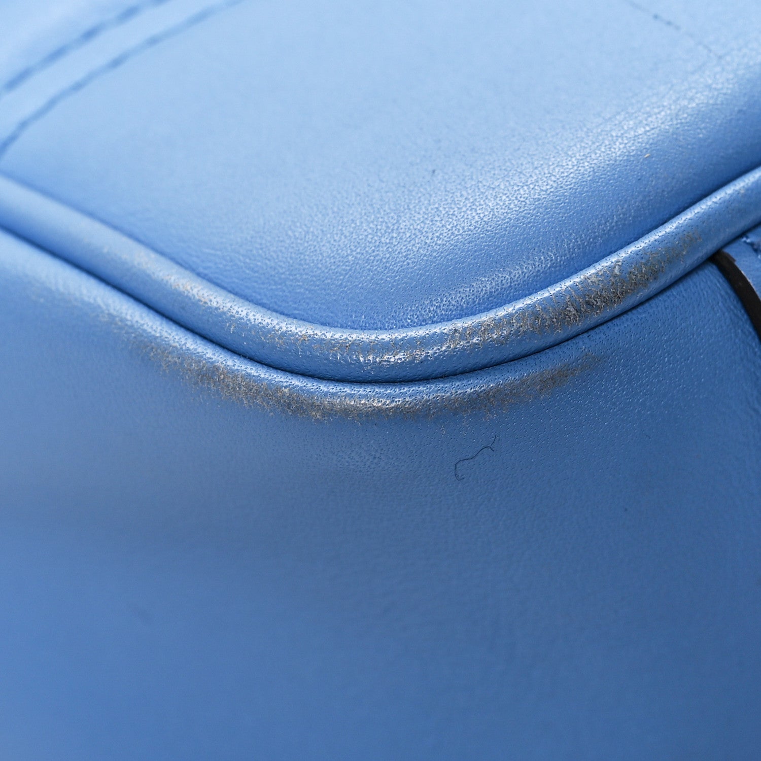 Gucci Calfskin Matelasse Medium GG Marmont Shoulder Bag Clear Sky Blue 13 of 13