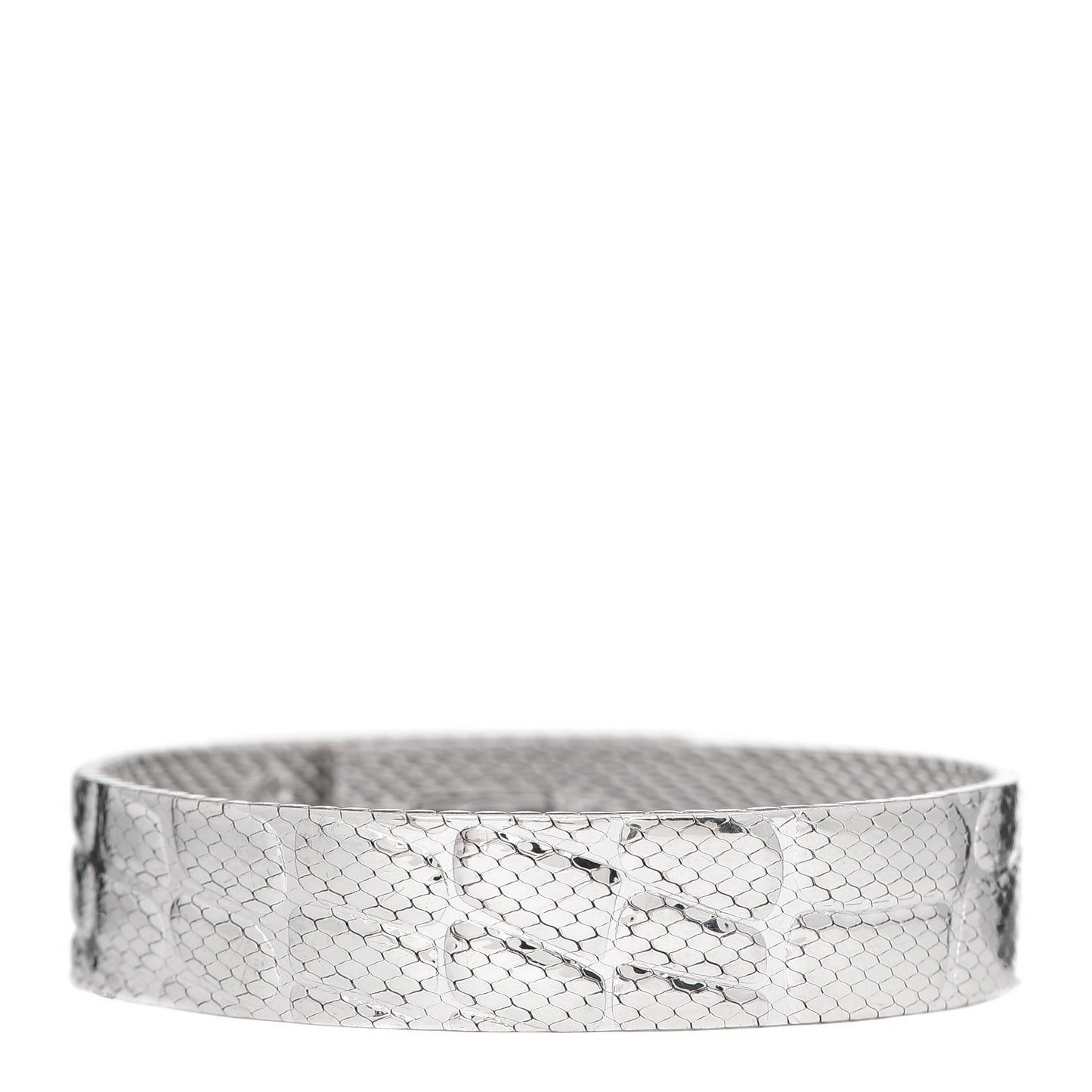 18K White Gold Diamond MM Kelly Milanese Bracelet SH