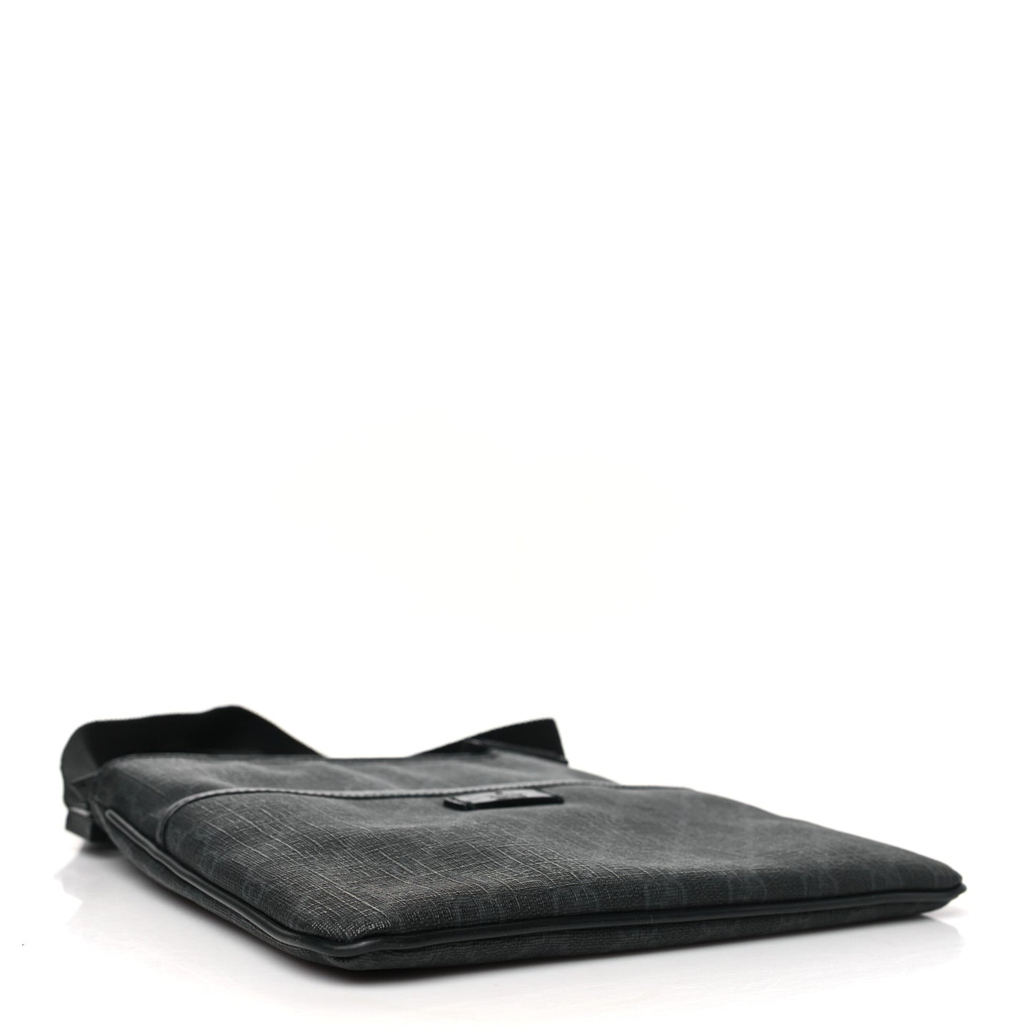 GG Plus Flat Messenger Bag Black Grey