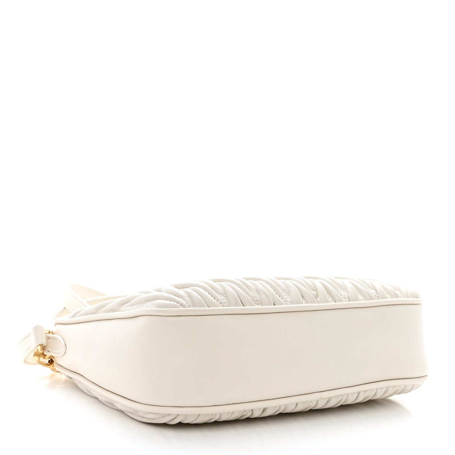 Nappa Matelasse Shoulder Bag White