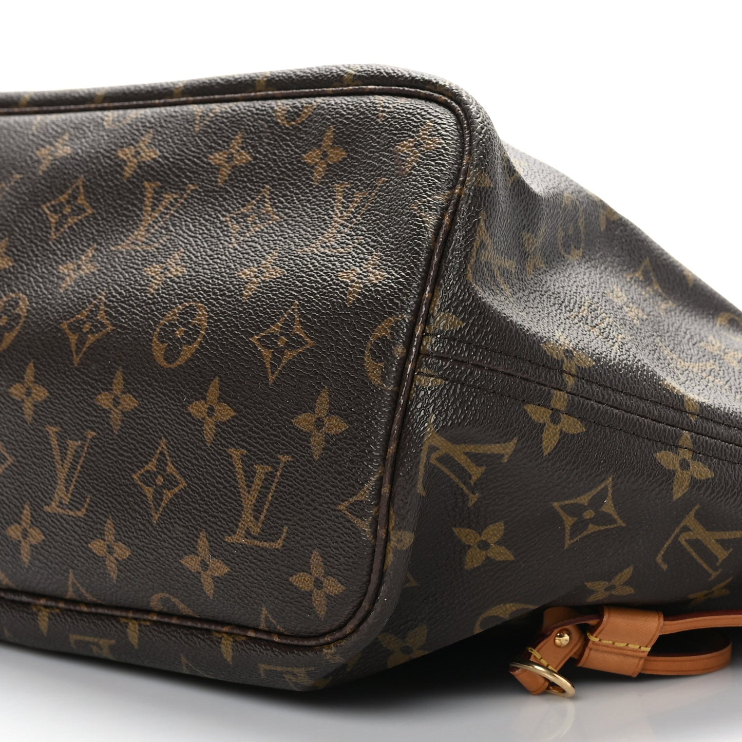 Monogram Capri V Neverfull MM Rose Ballerine