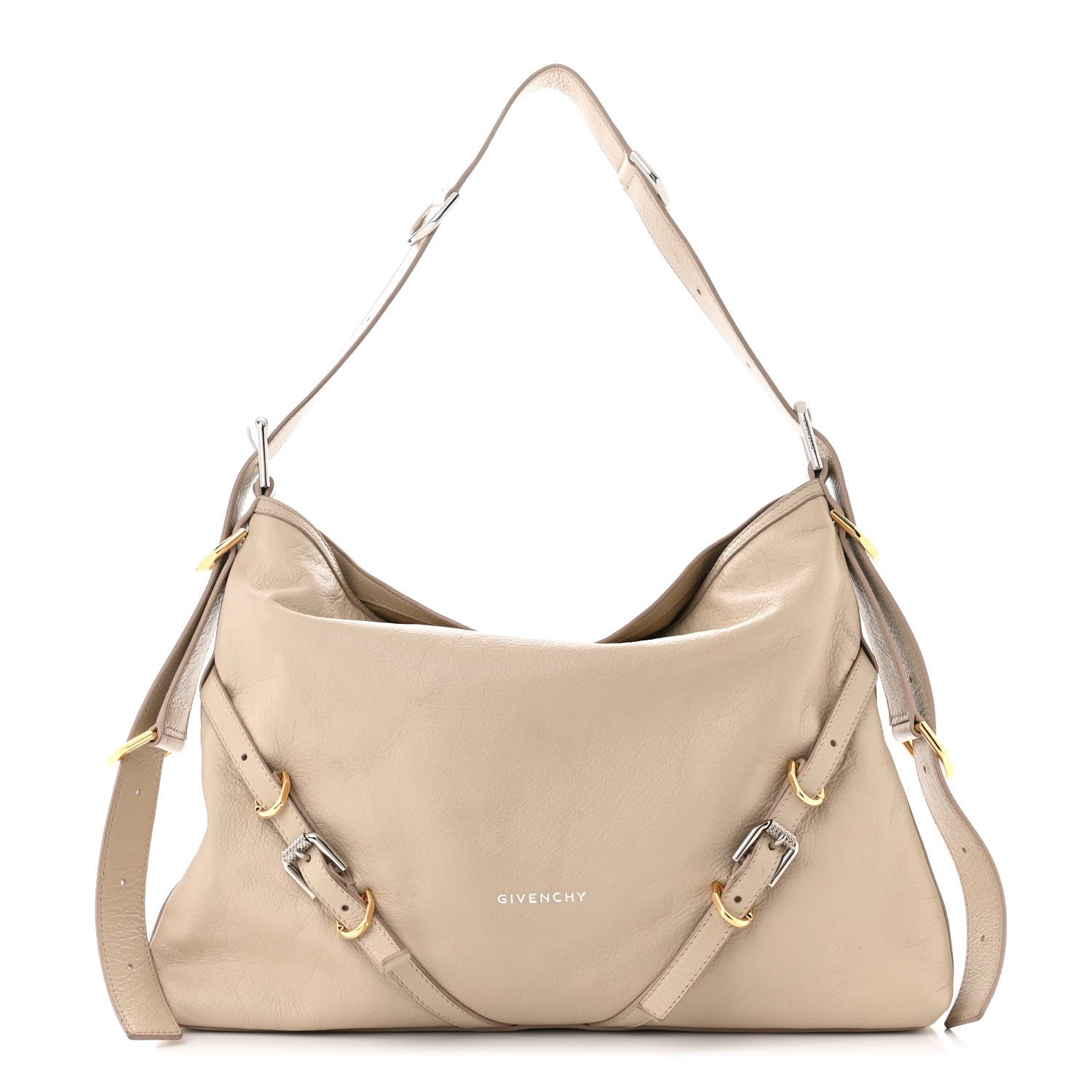 Givenchy Calfskin Medium Voyou Bag Natural Beige 1 of 12