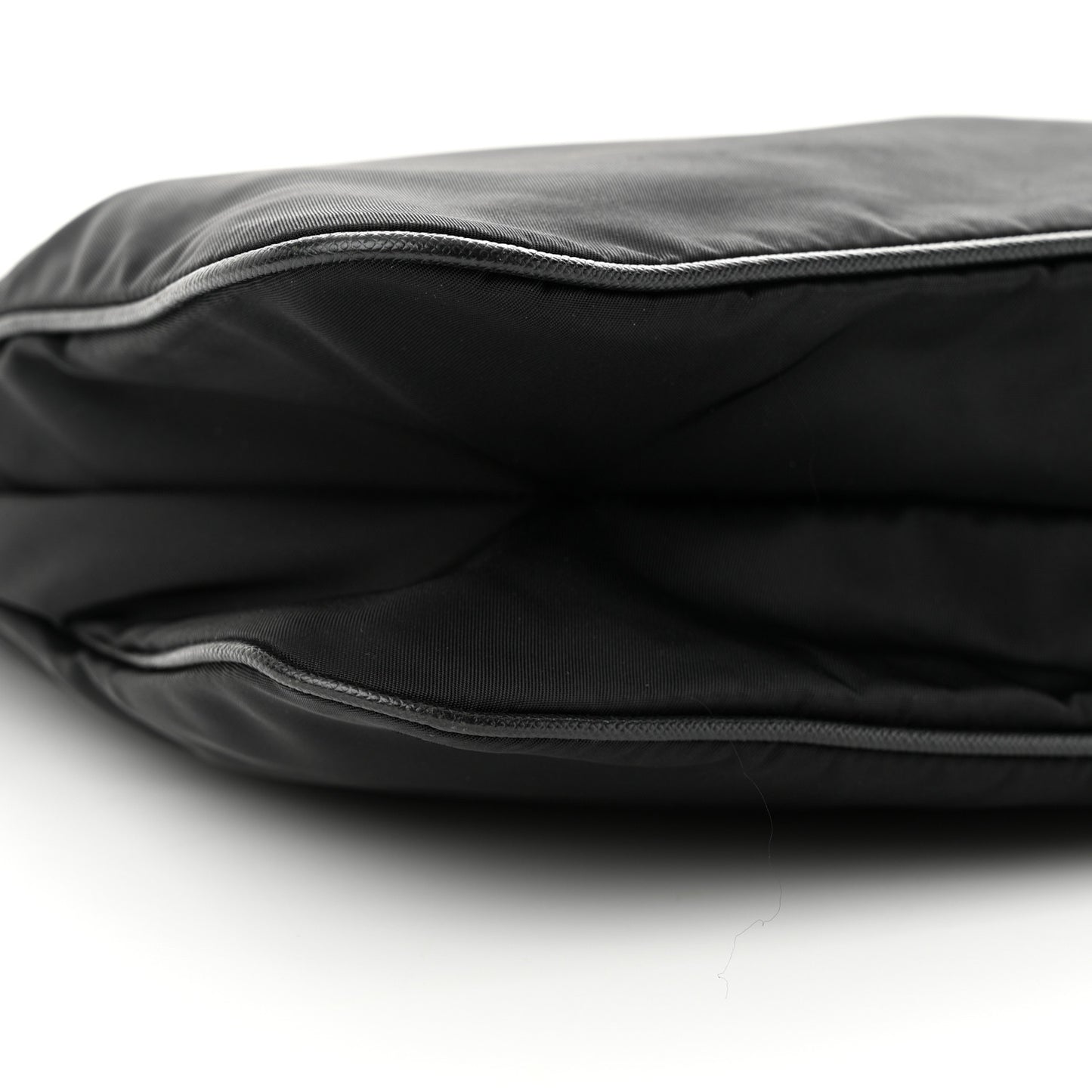 Nylon Vela Flat Messenger Bag Black