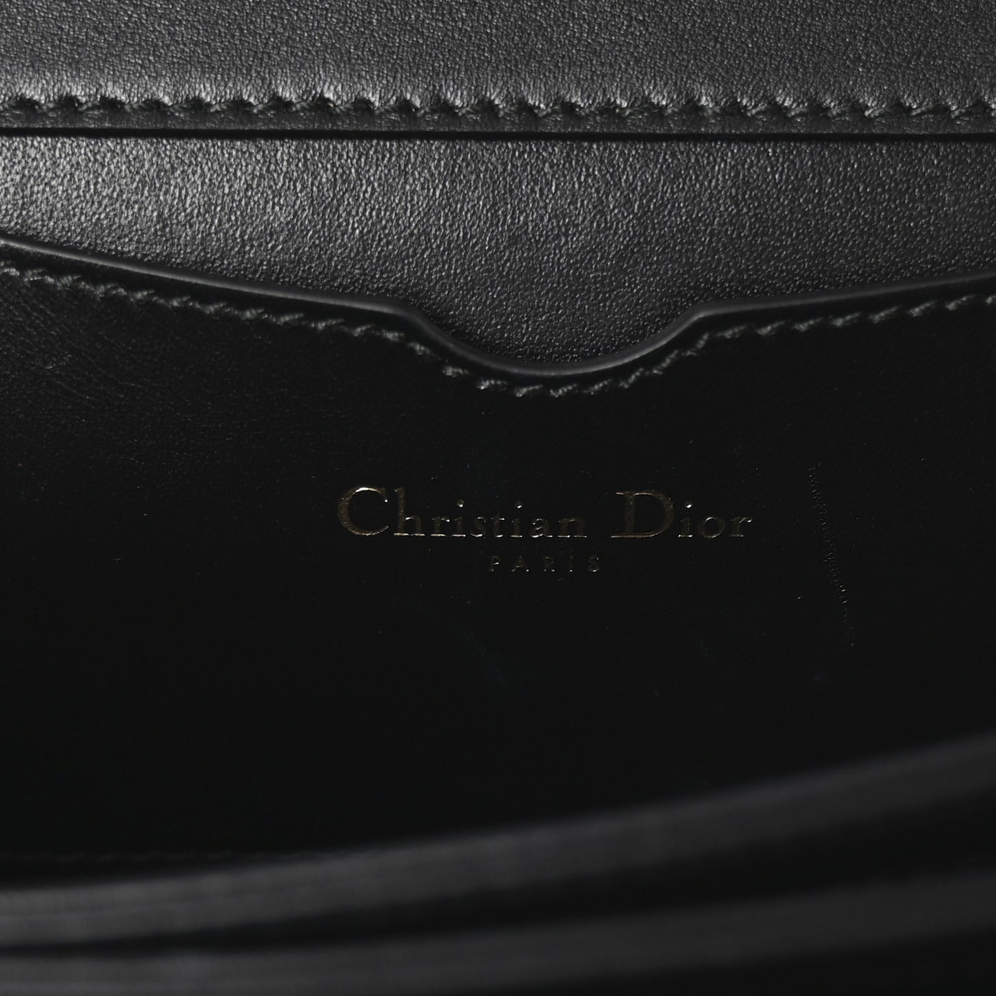 Calfskin Bee Clutch Black