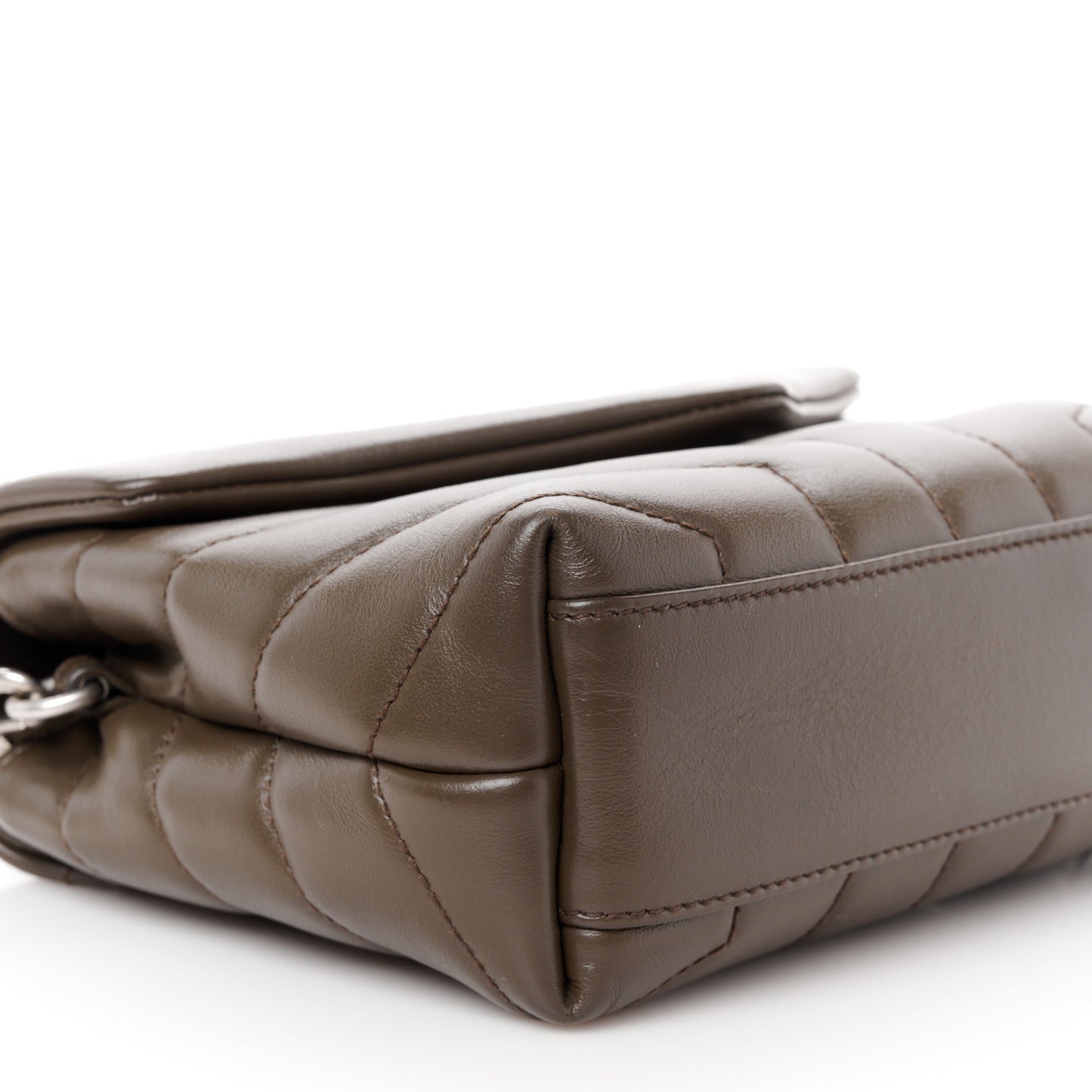 Calfskin Y Quilted Monogram Toy Loulou Crossbody Bag Faggio