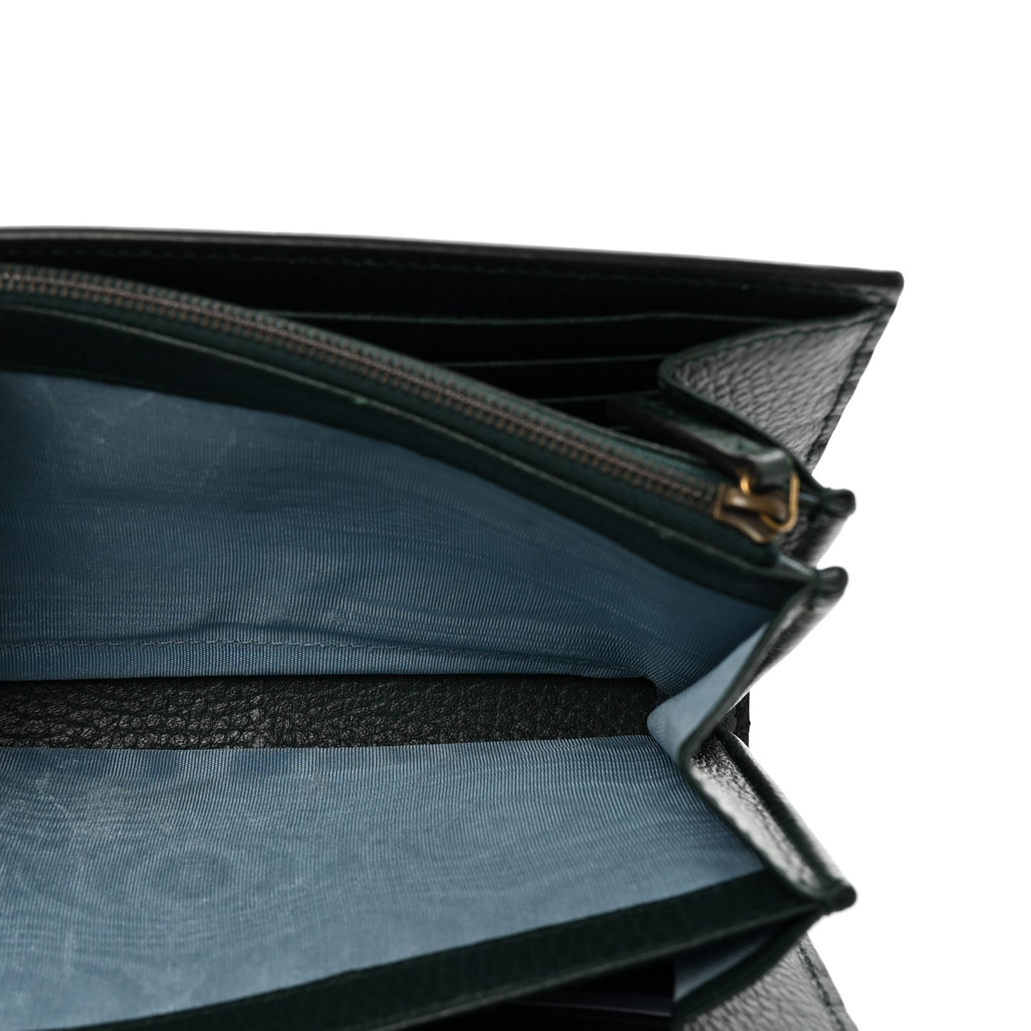 Calfskin Garden Dionysus Chain Wallet Emerald
