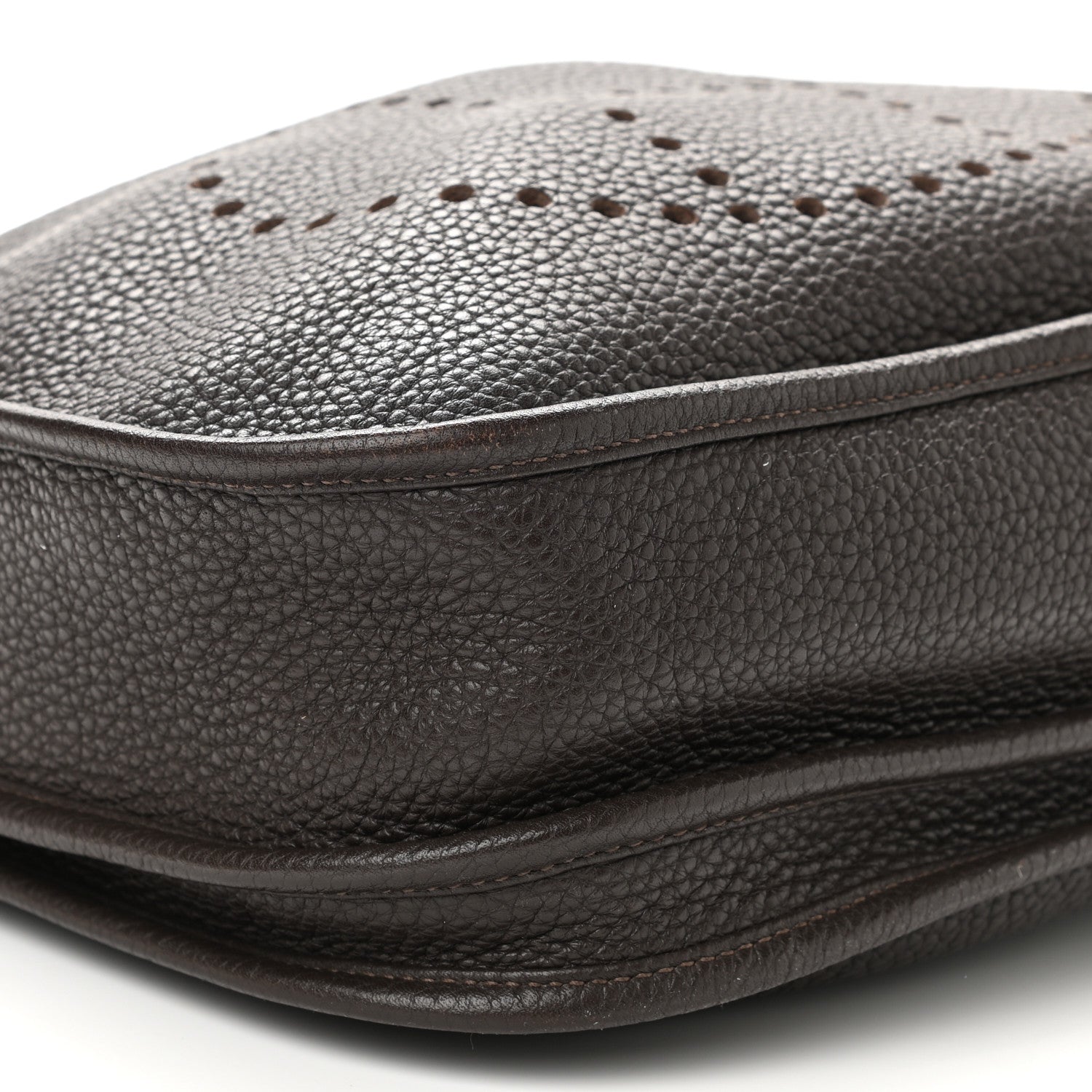 Hermes Taurillon Clemence Evelyne III PM Chocolate 8 of 11