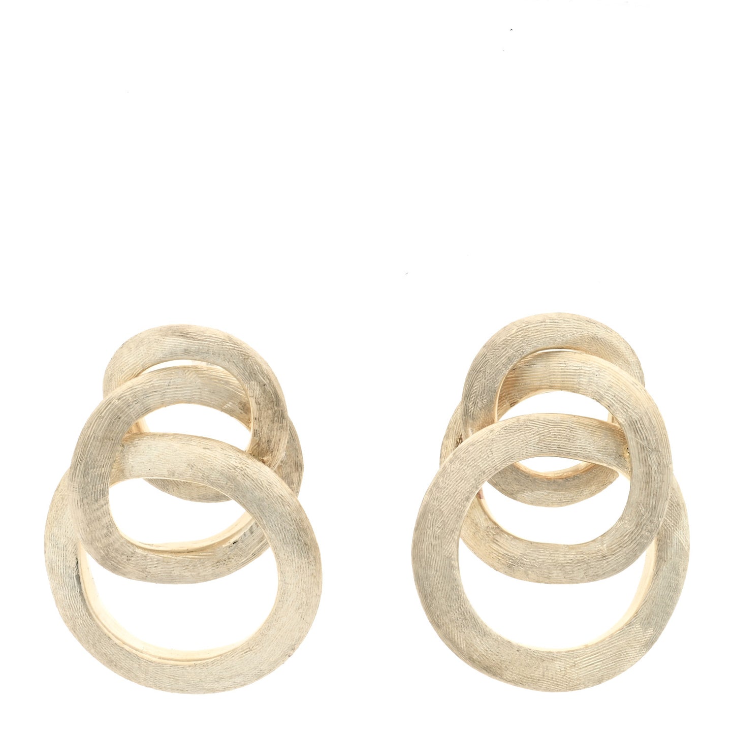 18K Yellow Gold Jaipur Circle Link Earrings