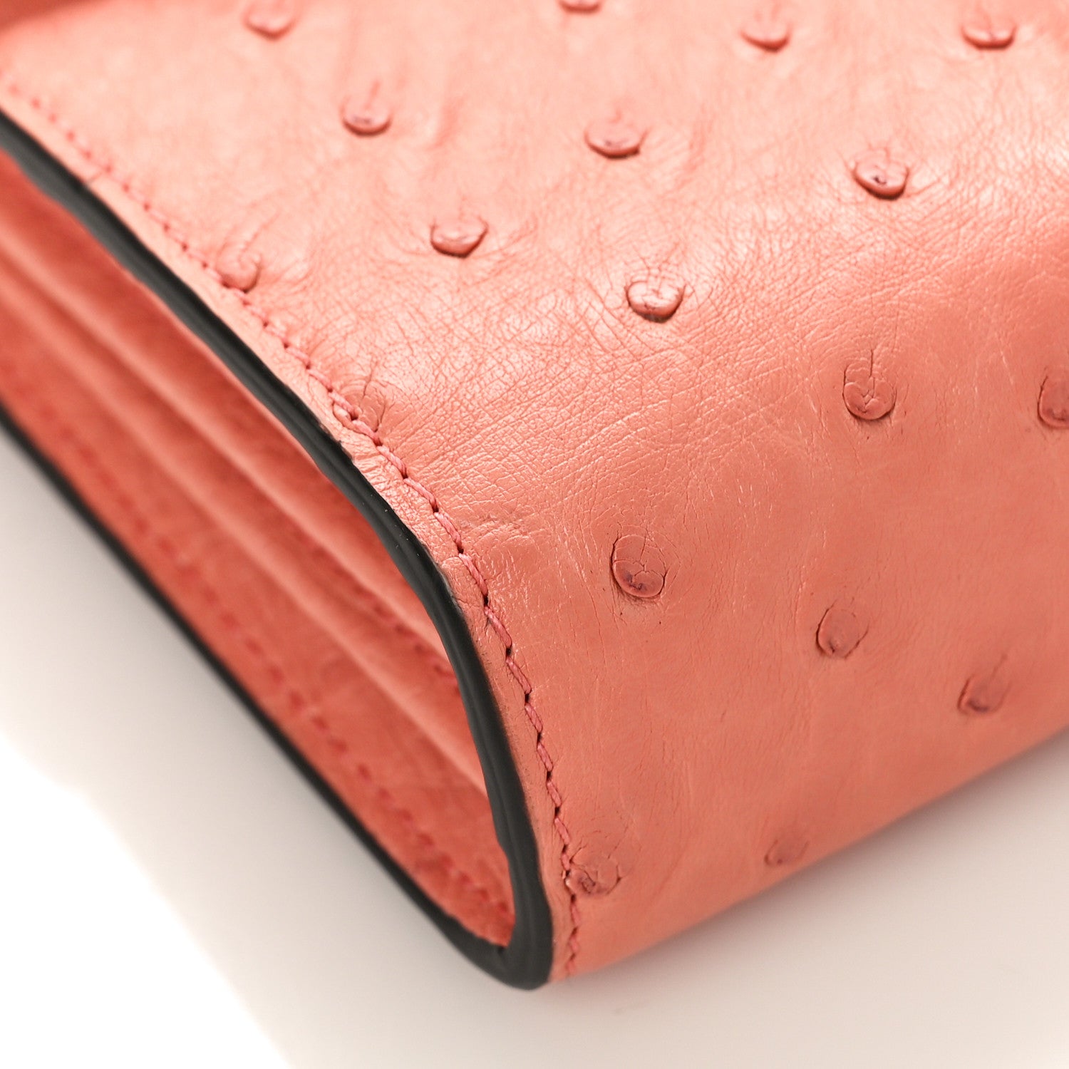 Gucci Ostrich Mini Dionysus Chain Wallet Pink 7 of 8