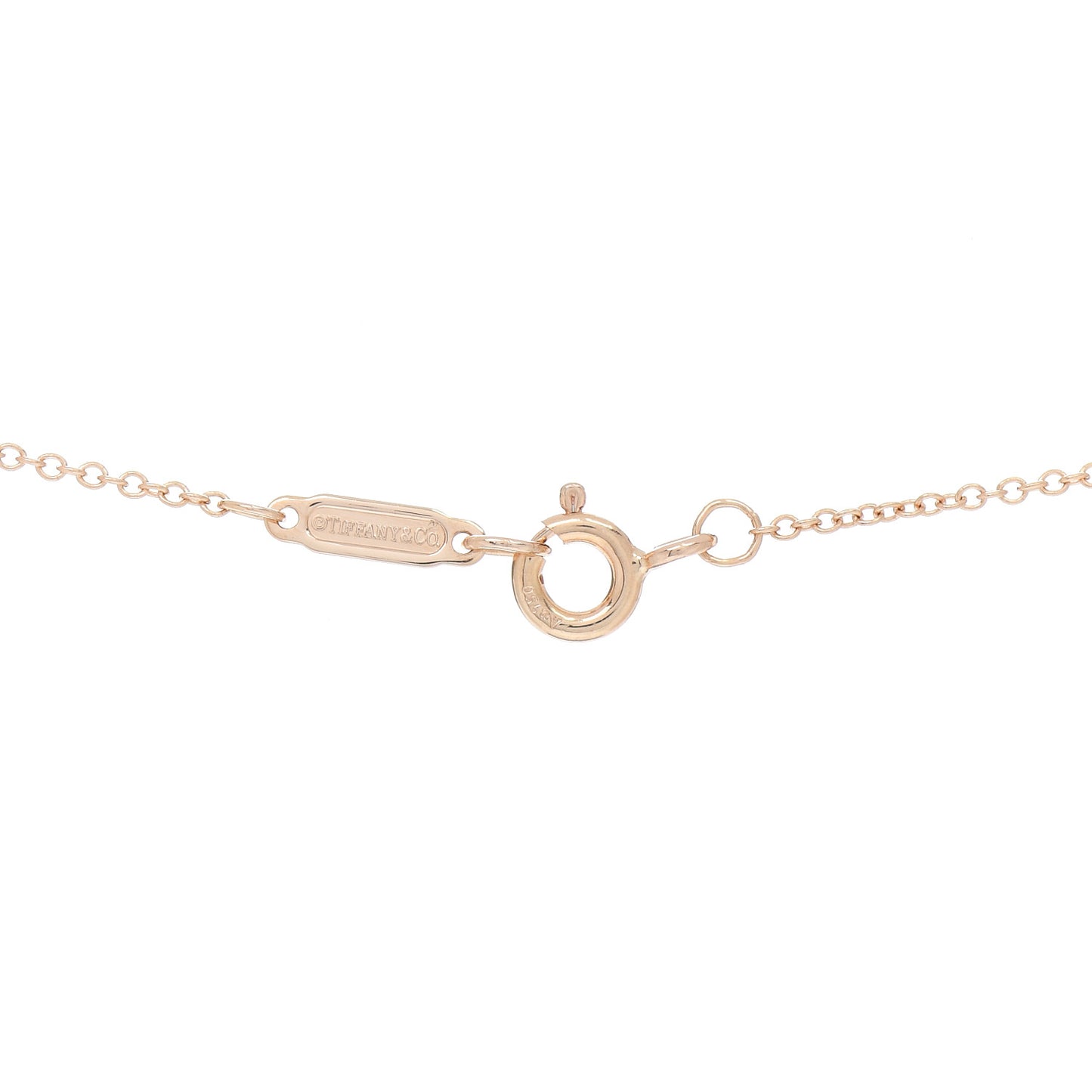 18K Rose Gold Diamond Medium Victoria Pendant Necklace