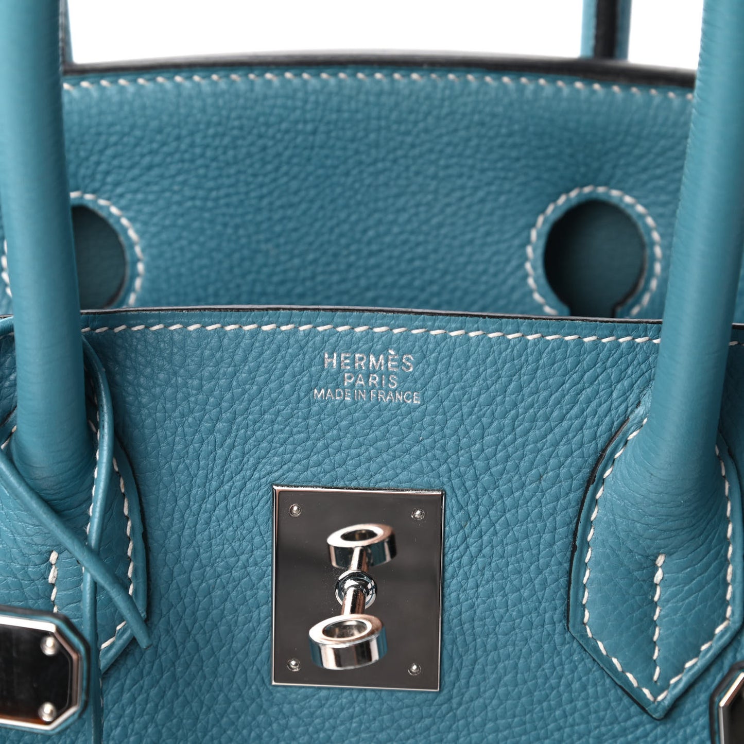 Taurillon Clemence Birkin 30 Blue Jean
