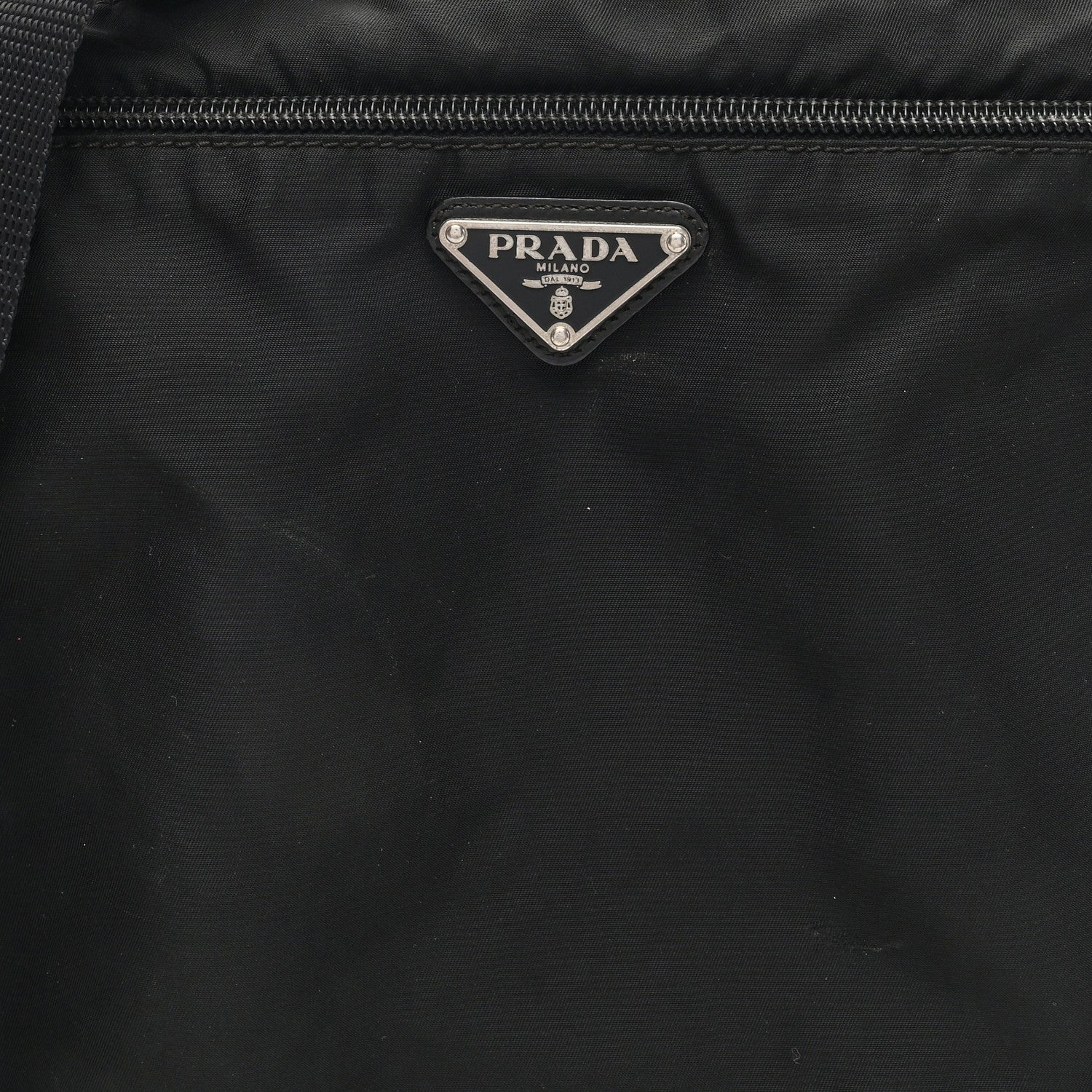 Prada Tessuto Nylon Flat Messenger Bag Black 6 of 8