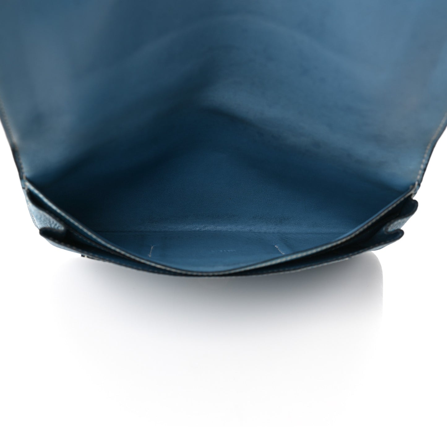 Togo Dogon Duo Wallet Blue Jean
