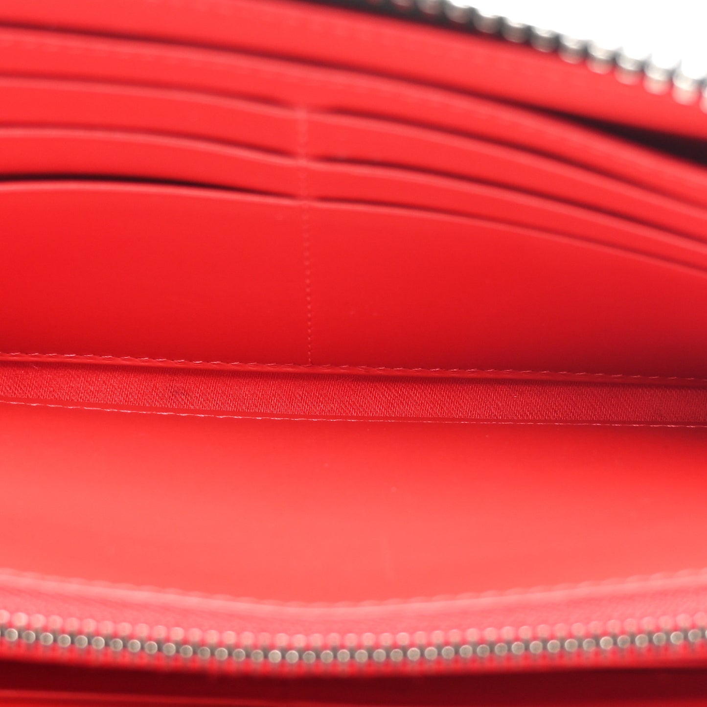 Denim Panettone Spiked Zip Around Wallet Black
