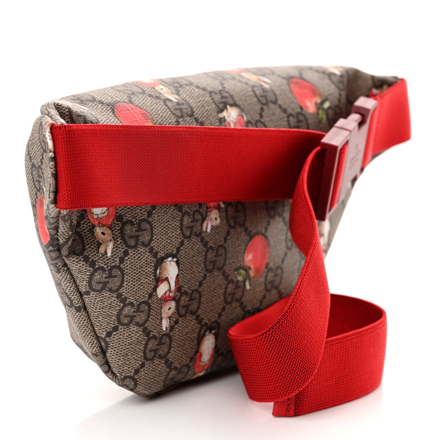 X Peter Rabbit GG Supreme Monogram Rabbit Apple Childrens Belt Bag