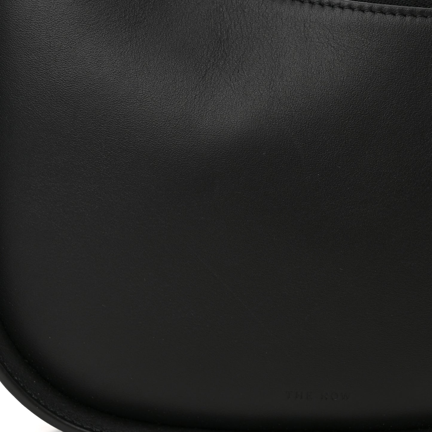 Smooth Calfskin Half Moon Shoulder Bag Black