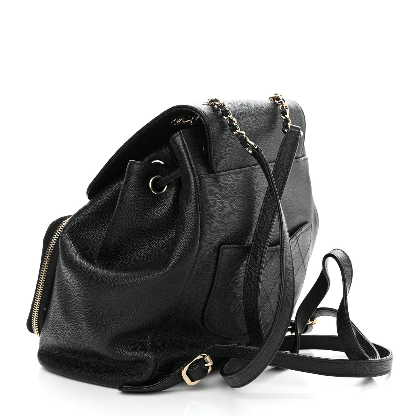 Caviar Quilted Business Affinity Backpack Black