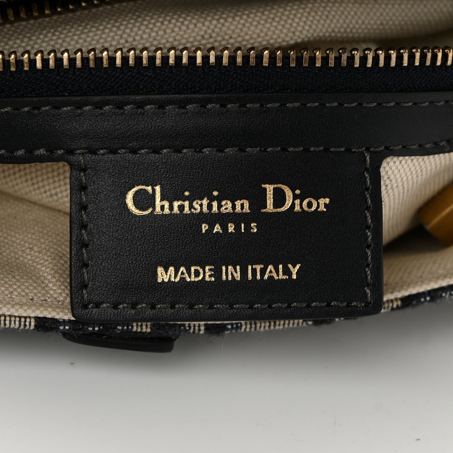 Christian Dior Oblique Saddle Bag Blue 6 of 10