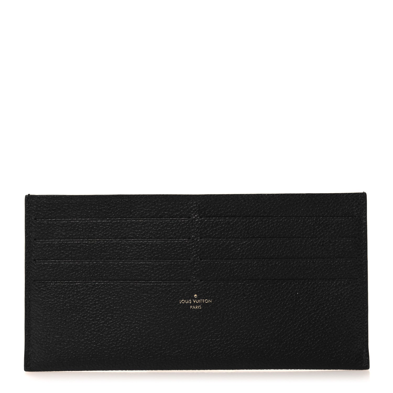 Louis Vuitton Calfskin Felicie Chain Wallet Card Holder Insert Black 1 of 6