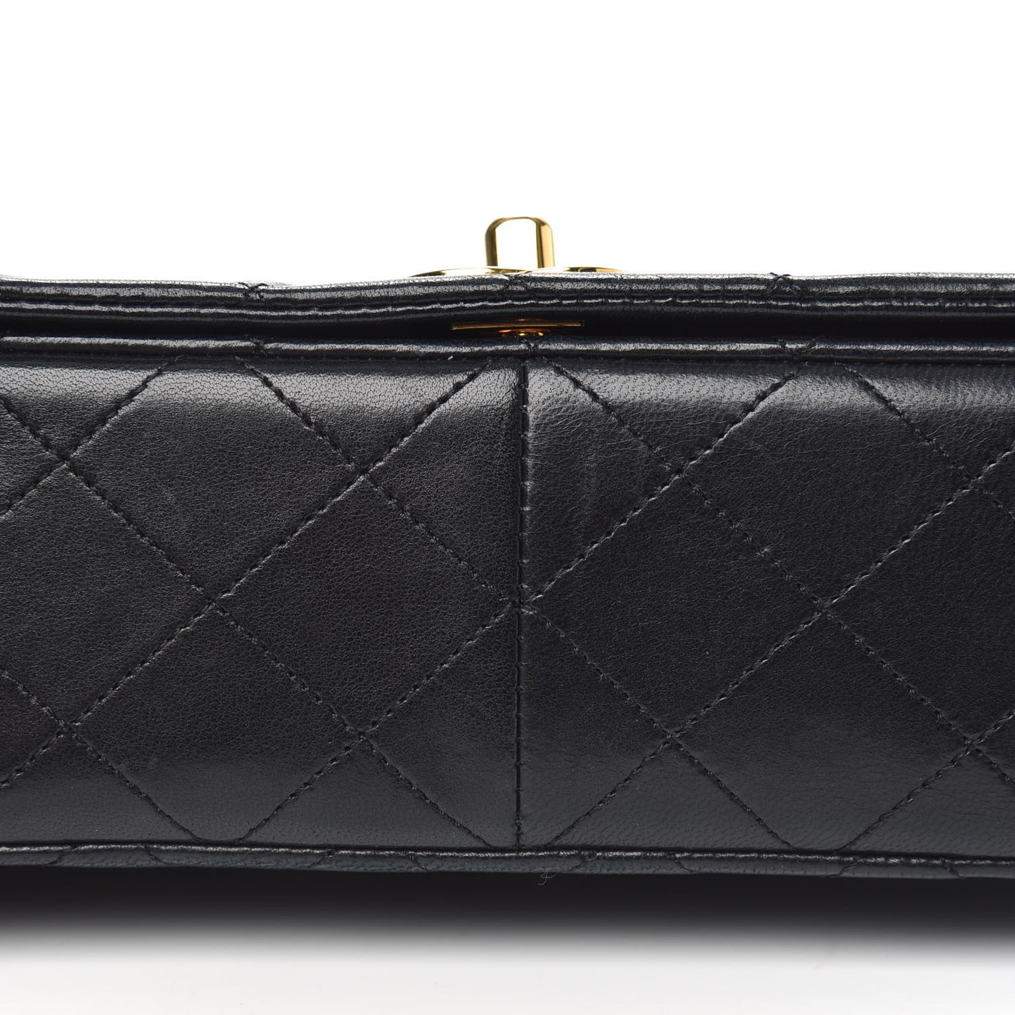 Lambskin Quilted Small Single Flap Bag Black