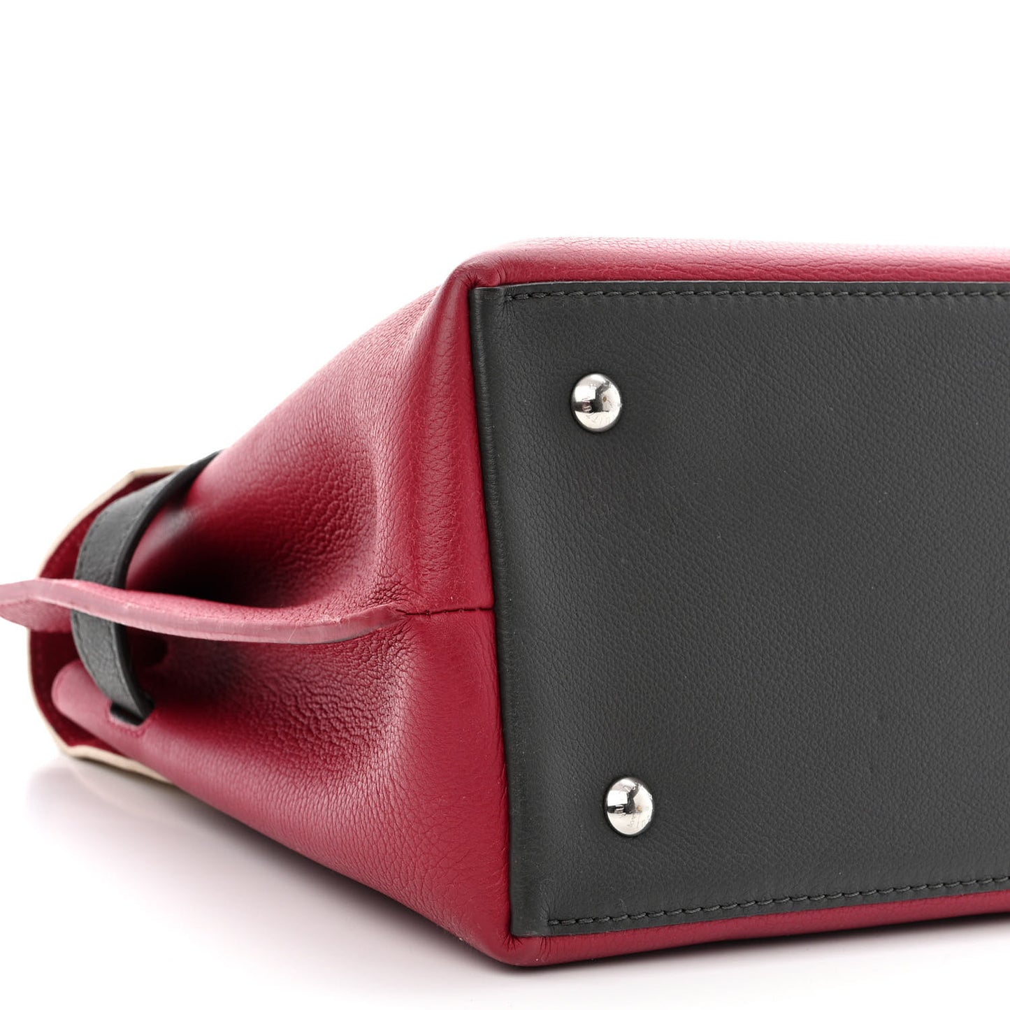 Soft Calfskin Lockme Ever Lie De Vin Etain Creme