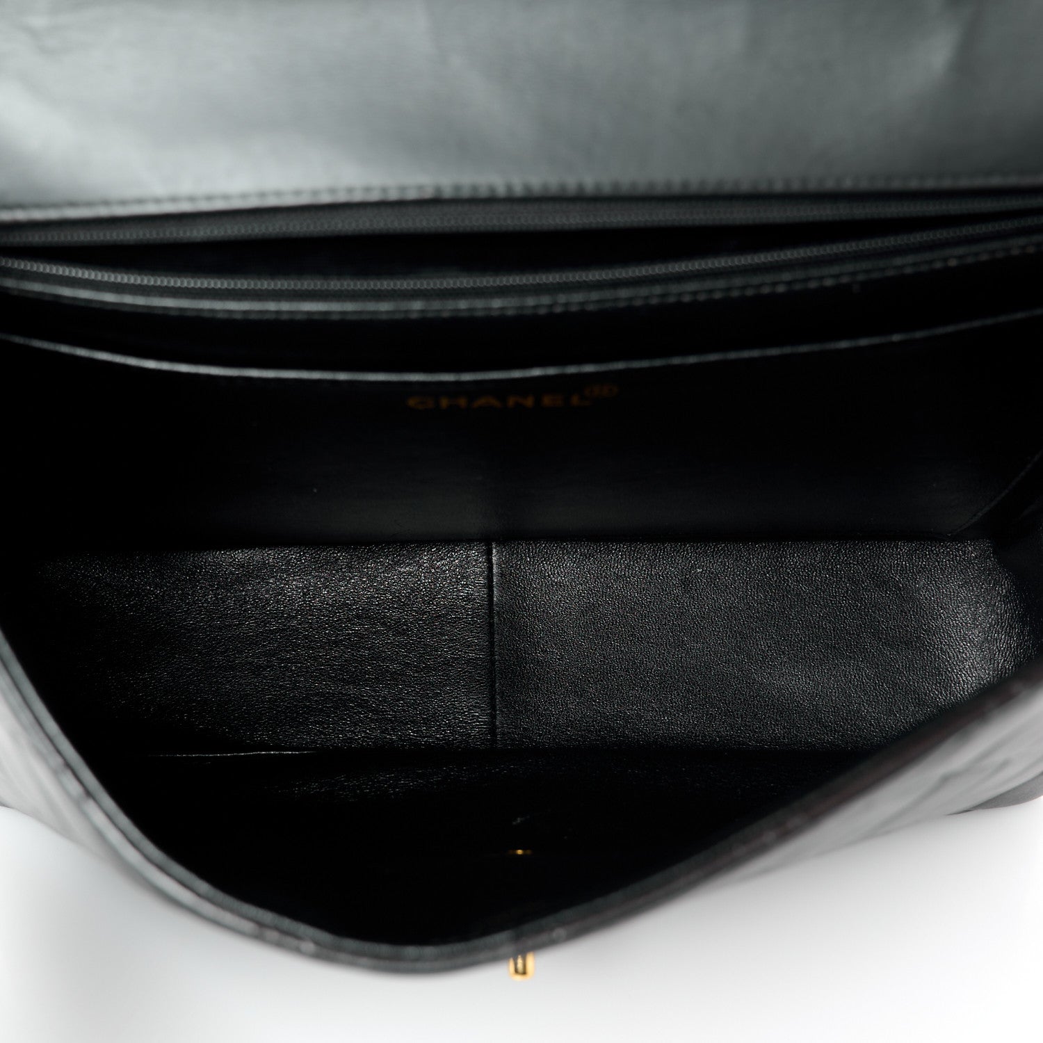 Chanel Lambskin Quilted Jumbo Single Flap Black 5 of 12