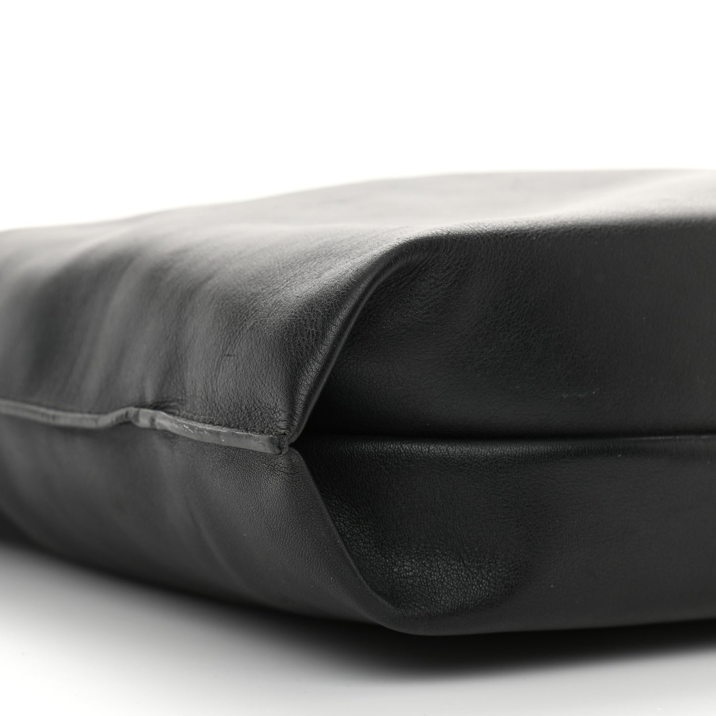 Calfskin Printed Kitten Plastic Bag Shopper S Black