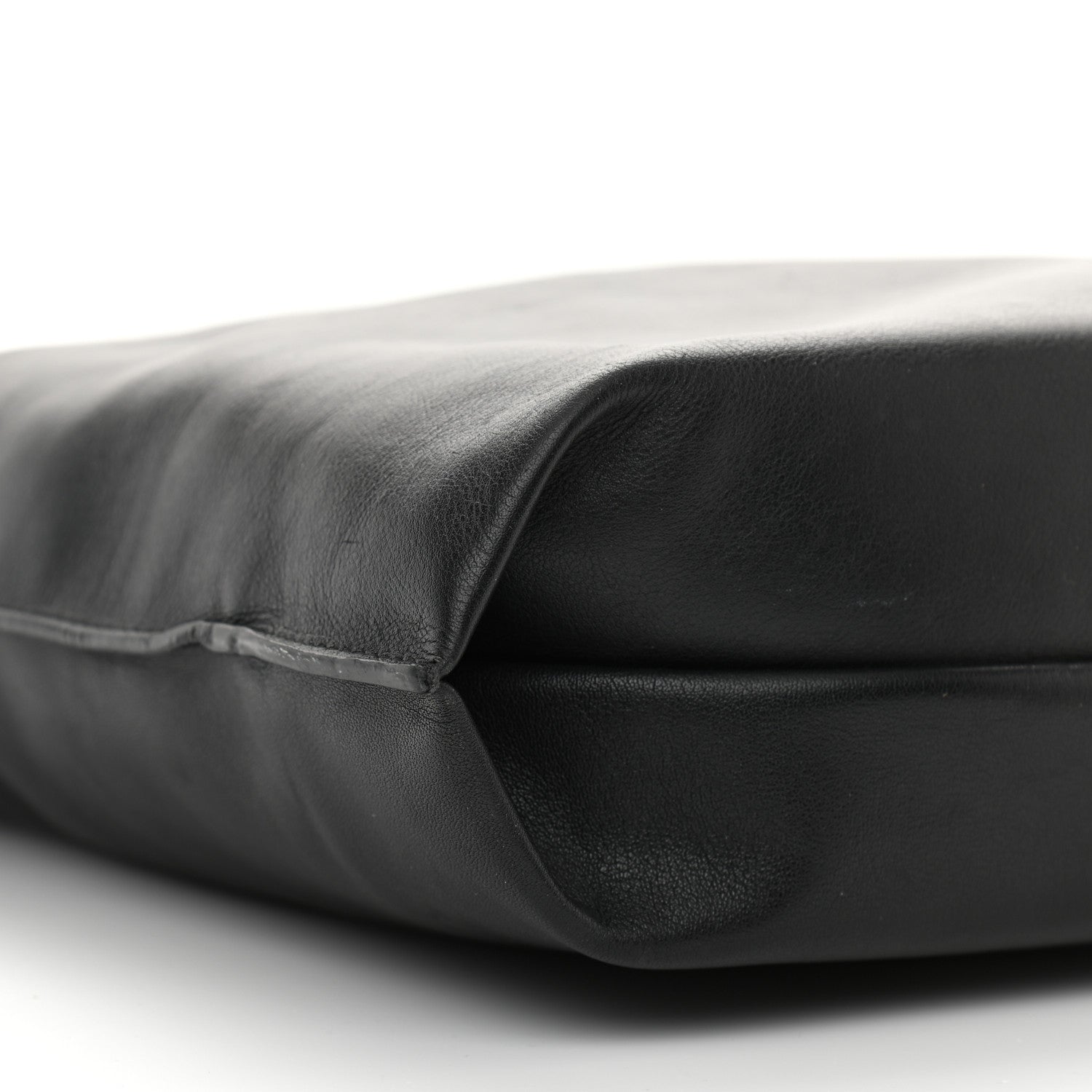 Balenciaga Calfskin Printed Kitten Plastic Bag Shopper S Black 9 of 10