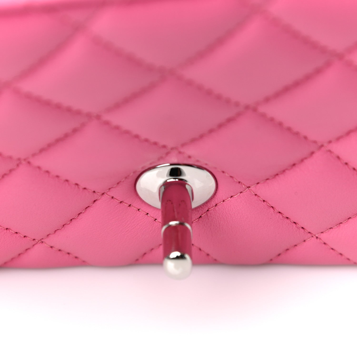 Chanel Lambskin Quilted Mini Square Flap Pink 12 of 13