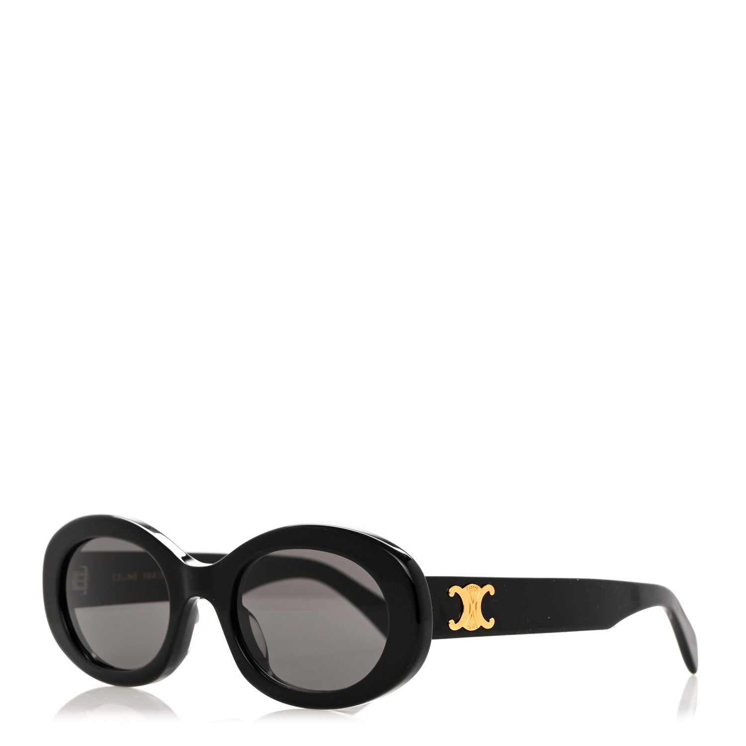 Celine Acetate Triomphe 01 Sunglasses CL 40194U Black 1 of 8