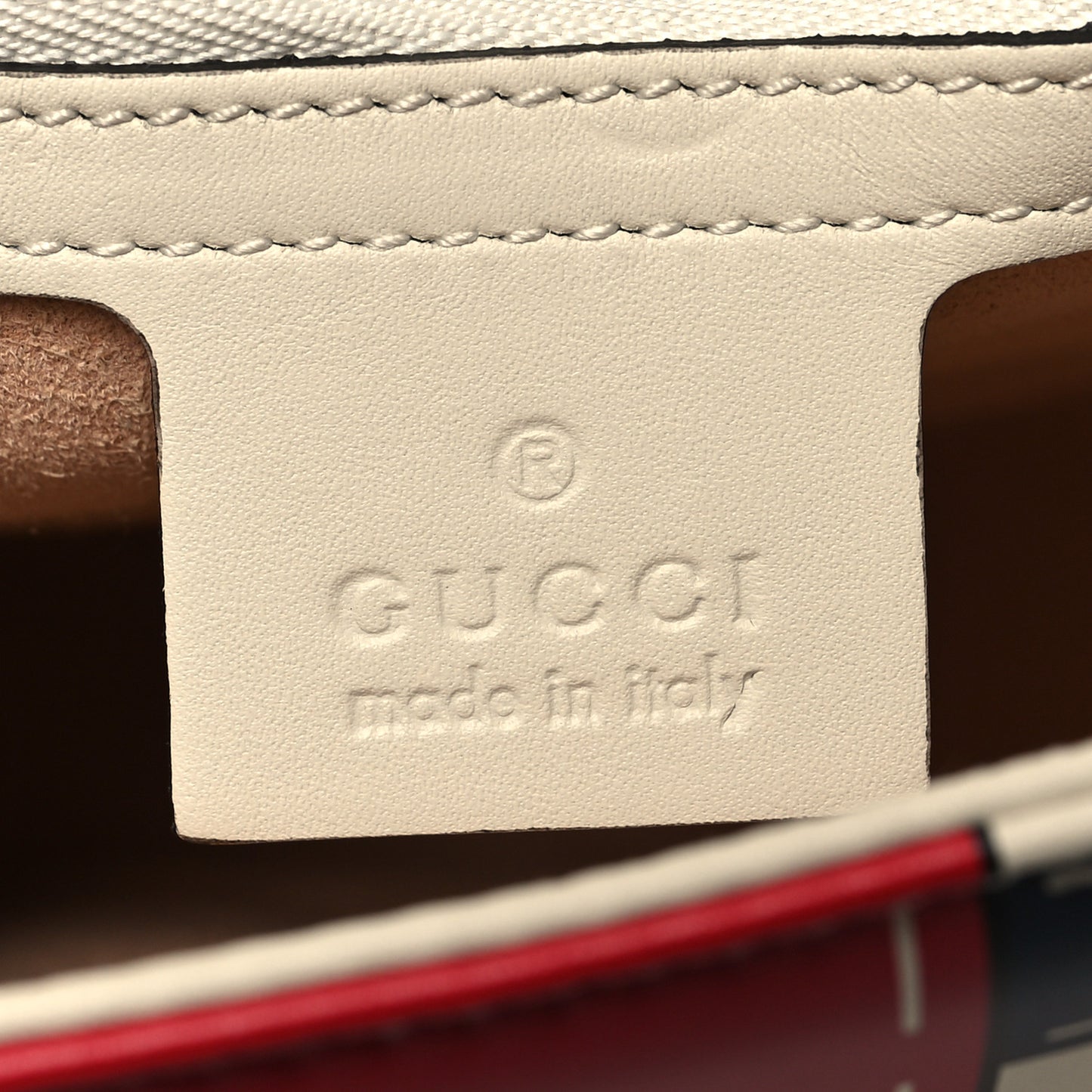 Calfskin Matelasse Trompe L'Oeil Print Small GG Marmont Shoulder Bag Mystic White Hibiscus Red Marine Giallo