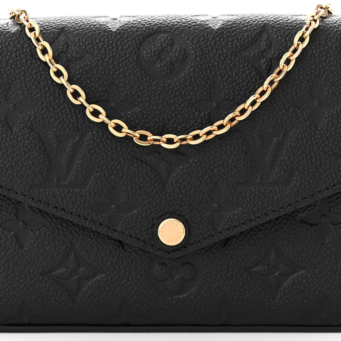 Empreinte Pochette Felicie Chain Wallet Black