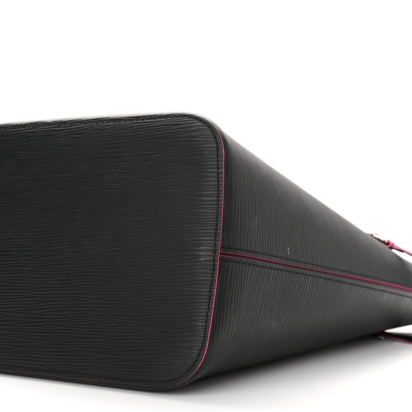 Epi Neverfull MM Black Hot Pink