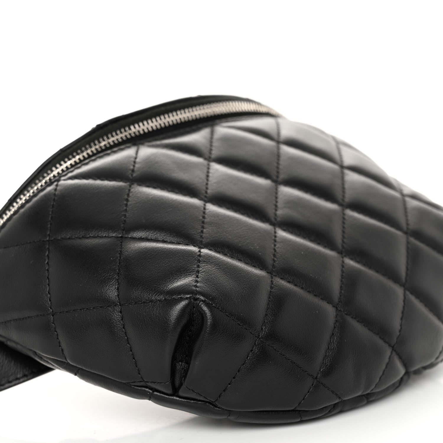 Chanel Calfskin Quilted Waist Belt Bag Black 9 of 10