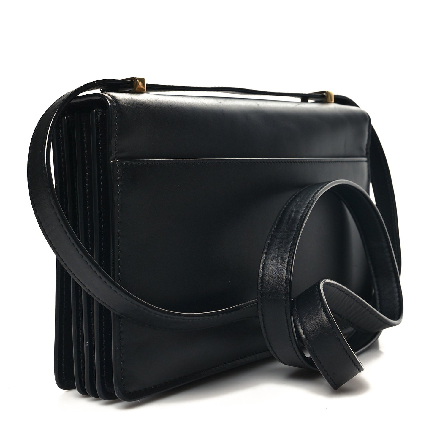 Calfskin Monogram Small Dylan Shoulder Bag Black