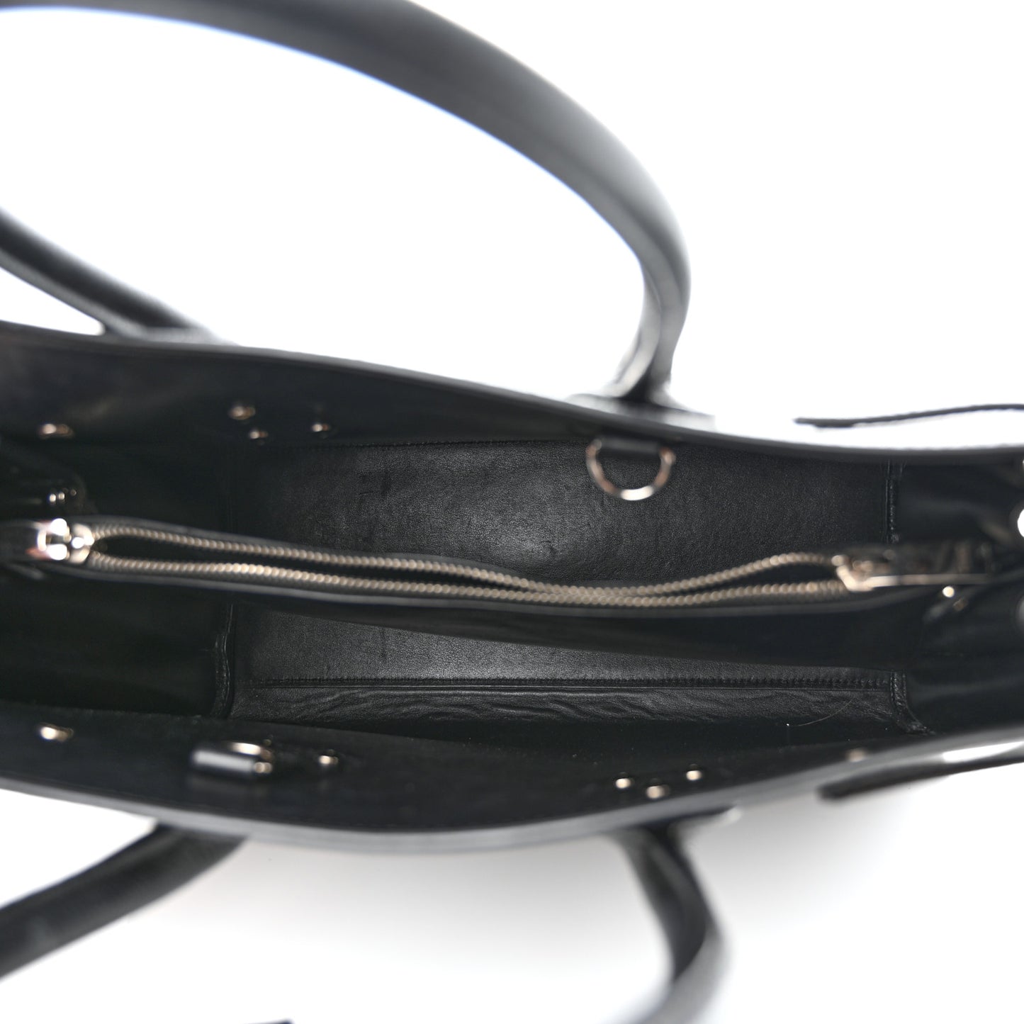 Grained Calfskin Small Sac De Jour Black