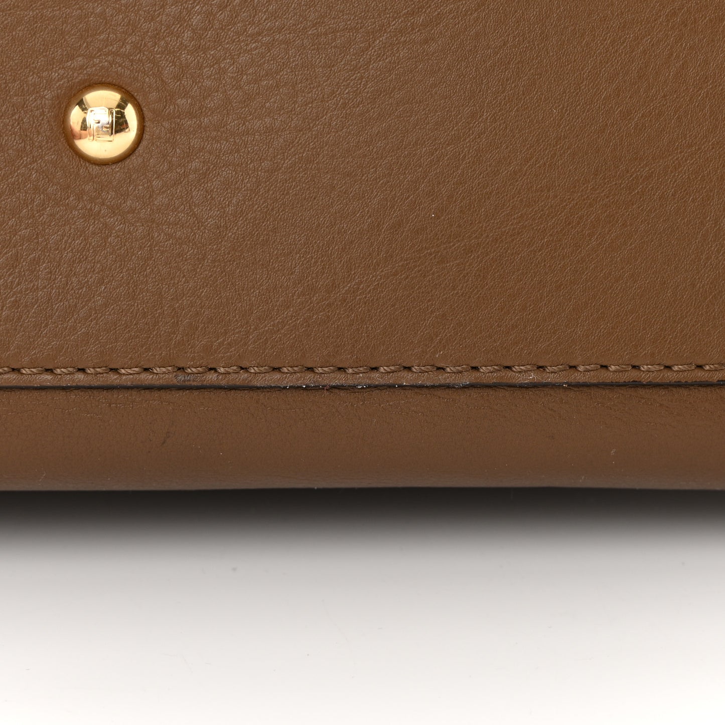 Vitello Seta Fabric Jacquard Pequin Medium Peekaboo Iconic Satchel Foresta Tobacco