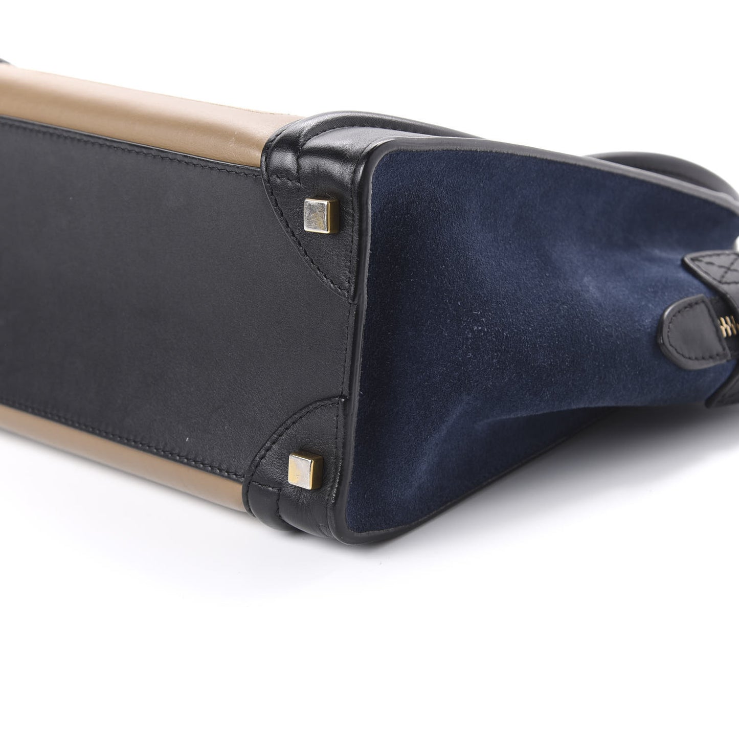 Smooth Calfskin Micro Tri-Color Luggage Dune