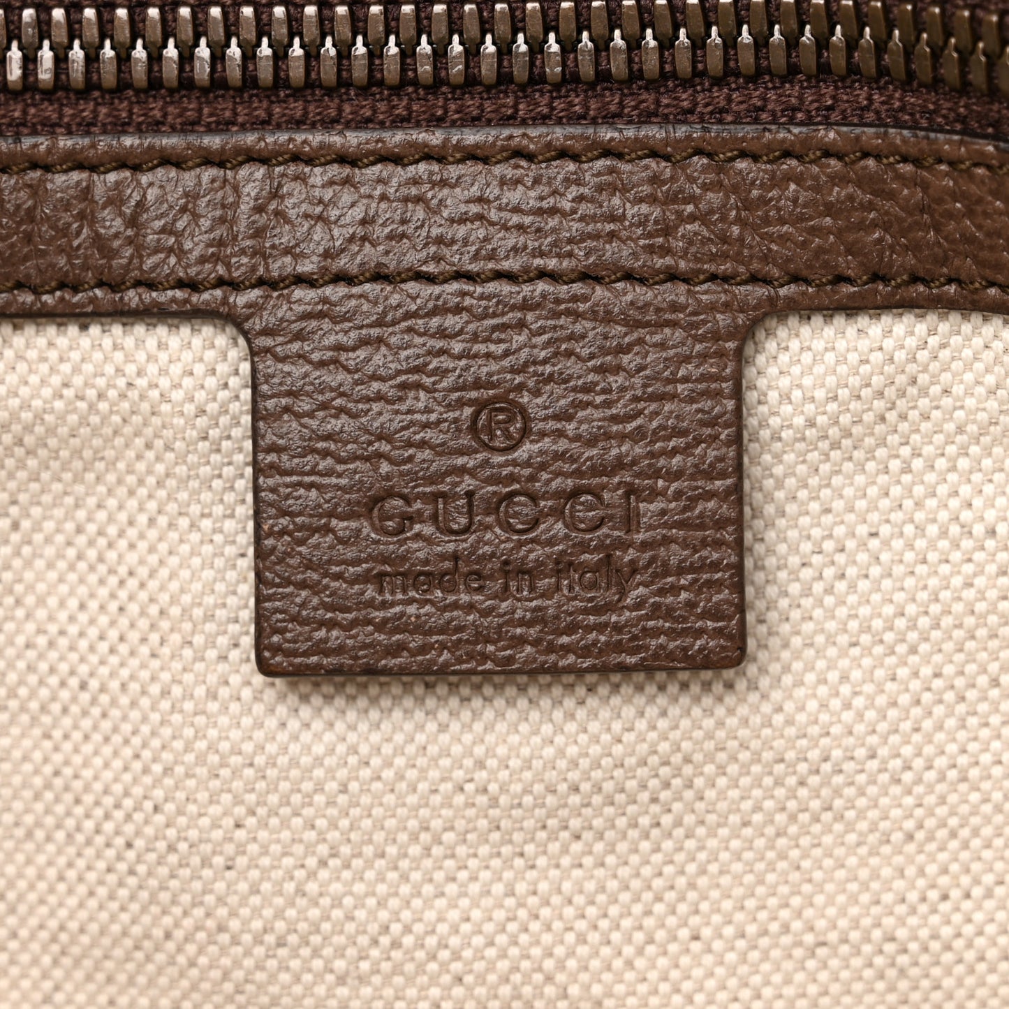 GG Supreme Monogram Web Ophidia Half Moon Hobo Brown