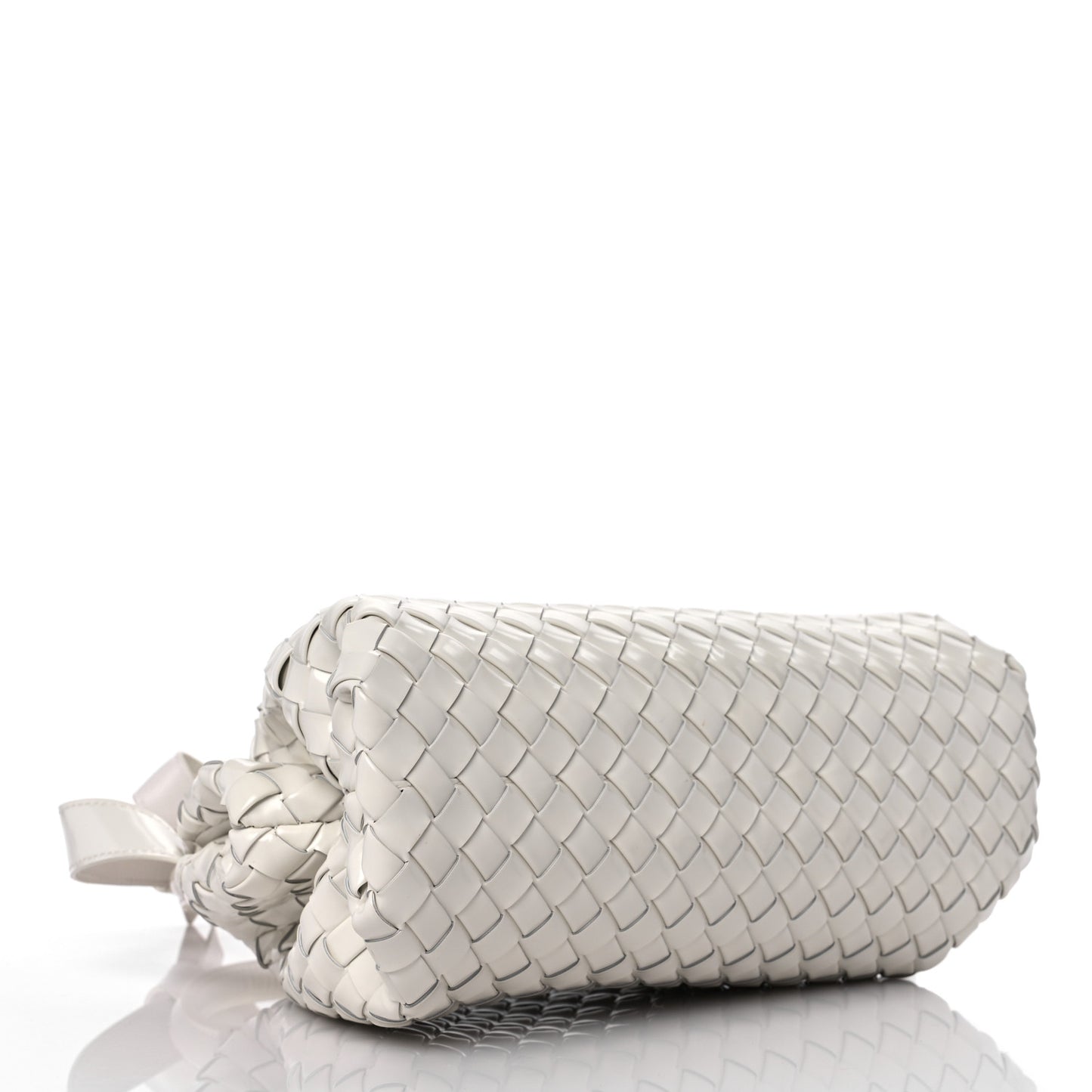 Nappa Intrecciato Small Handle Bag Chalk